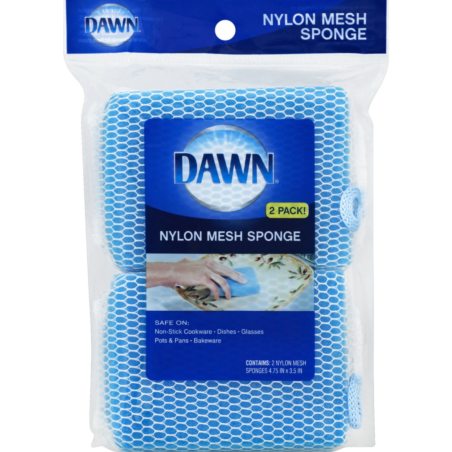 Dawn Sponge, Nylon Mesh, 2 Pack! - 2 Each