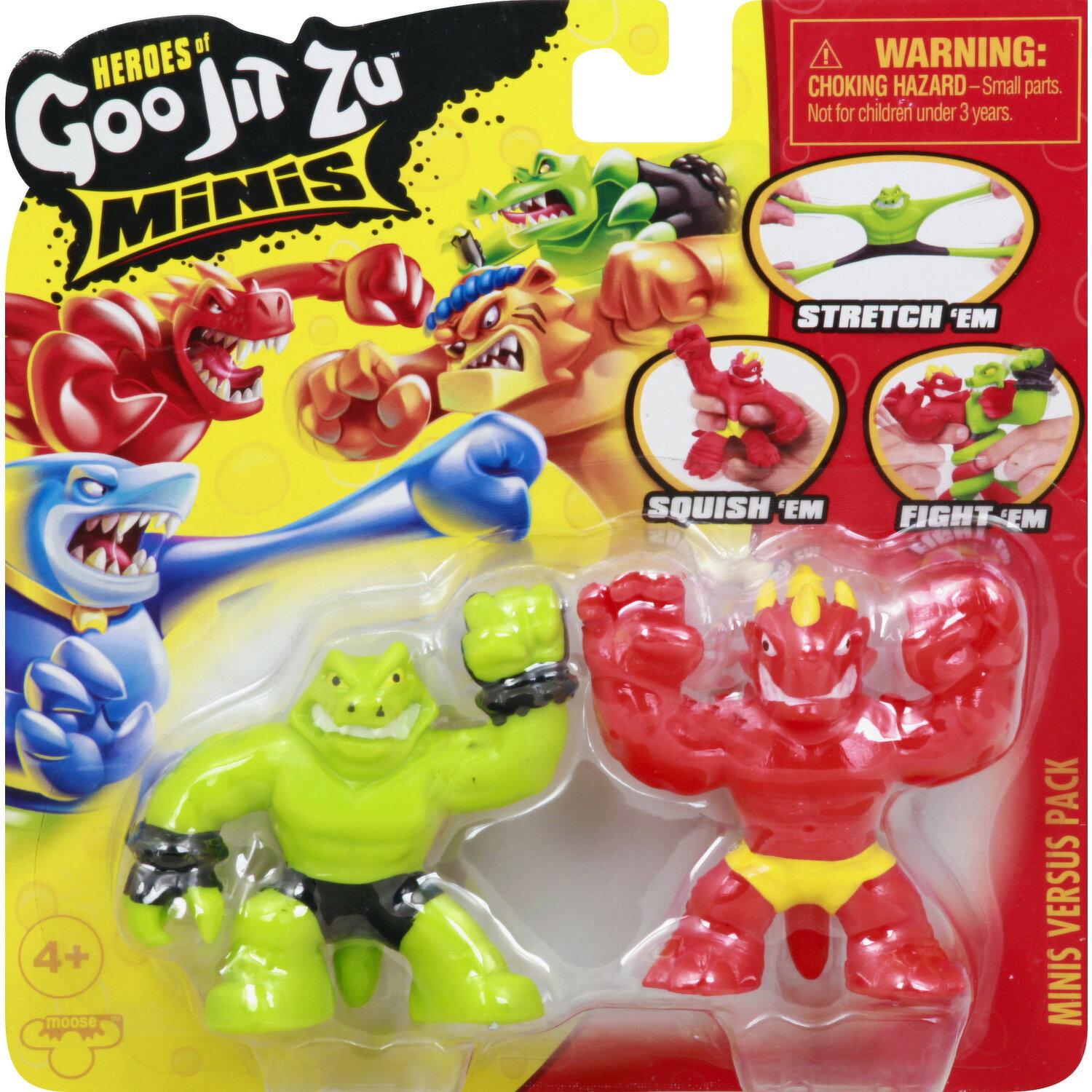 zunさんスクイーズ新品セット Goo Jit Zu Minis Versus Pack, 4+ - Super 1 Foods