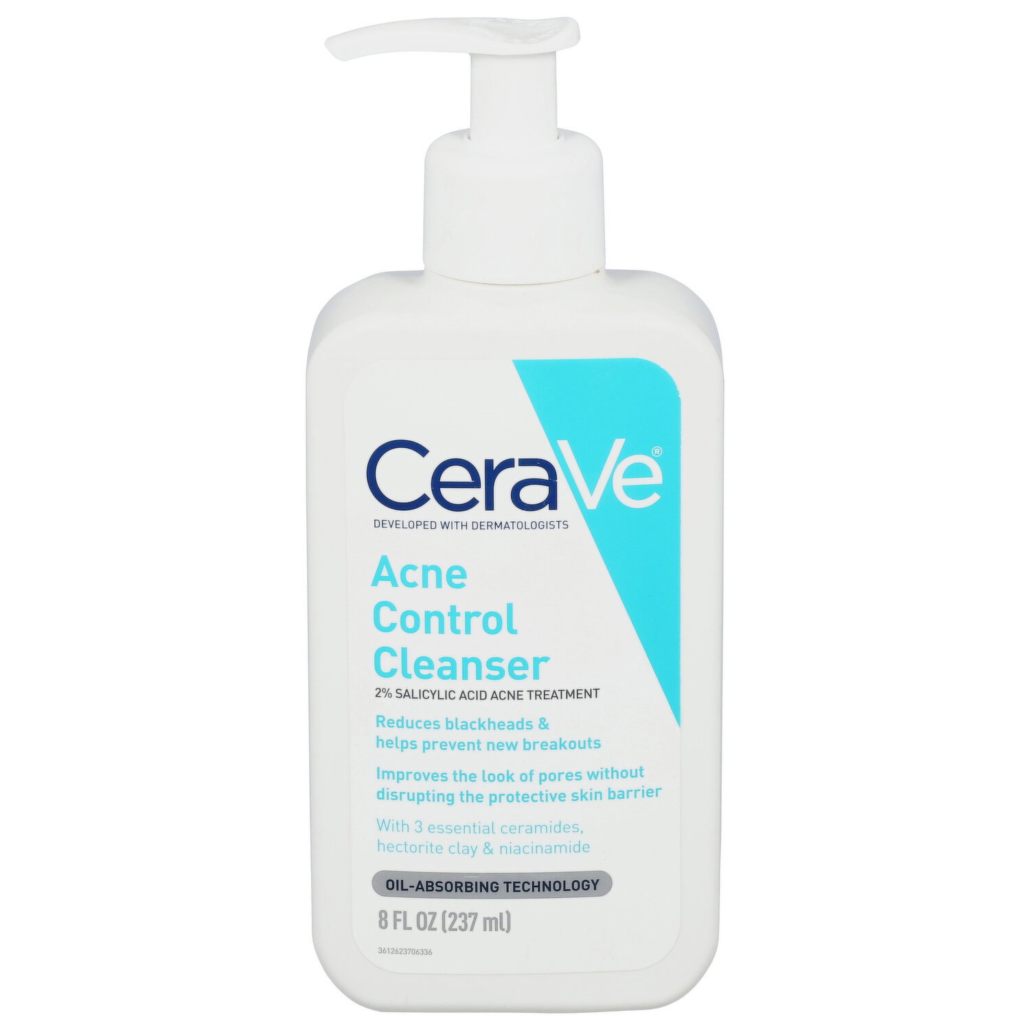 CeraVe Cleanser, Acne Control - 8 Fluid Ounce Image 1 of 2