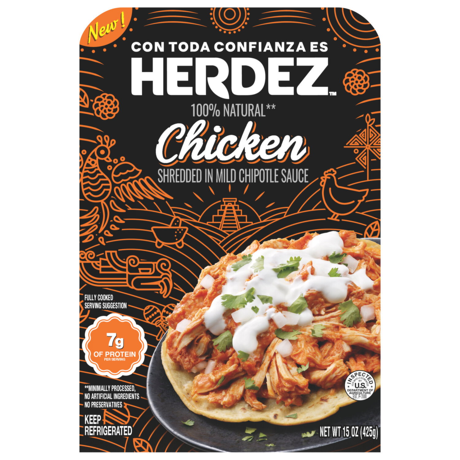 Herdez Chicken - 15 Ounce - Super 1 Foods