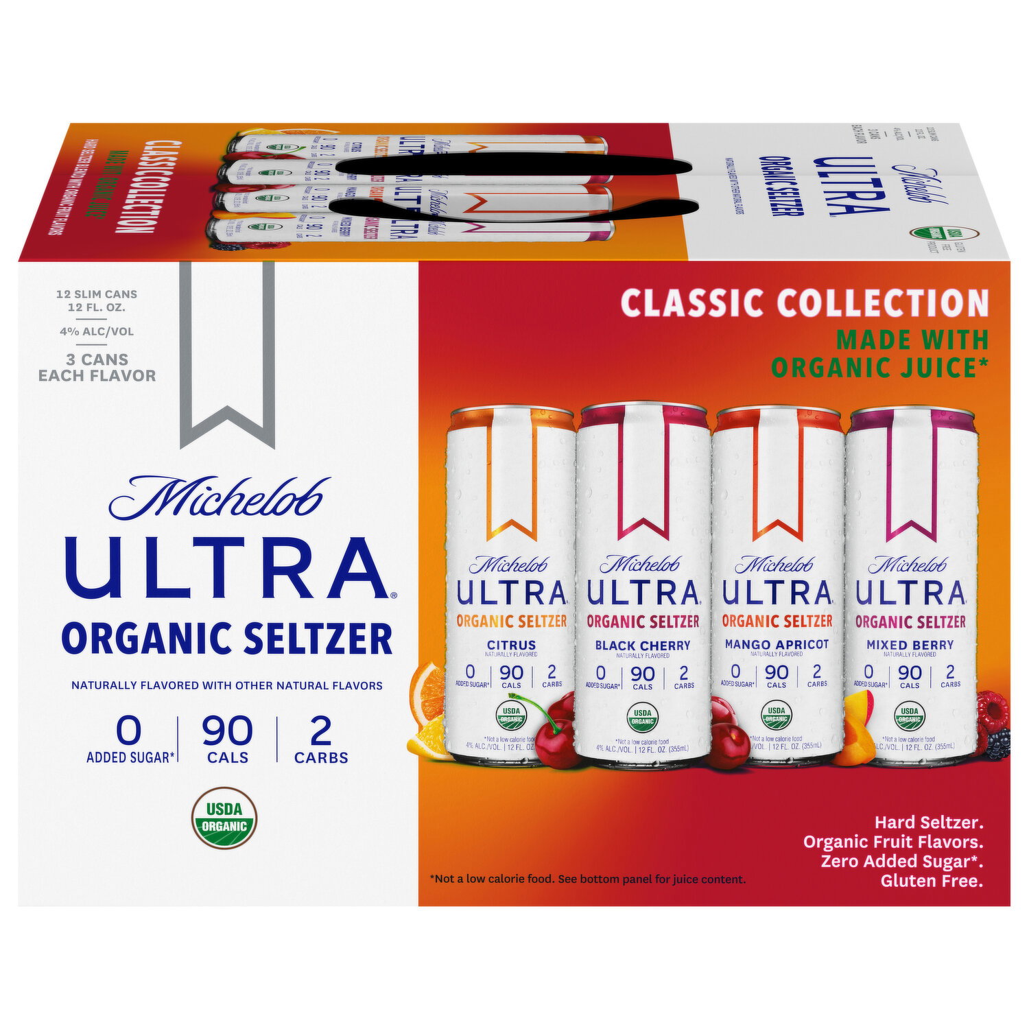 Michelob Ultra Seltzer, Organic, Classic Collection Image 1 of 3