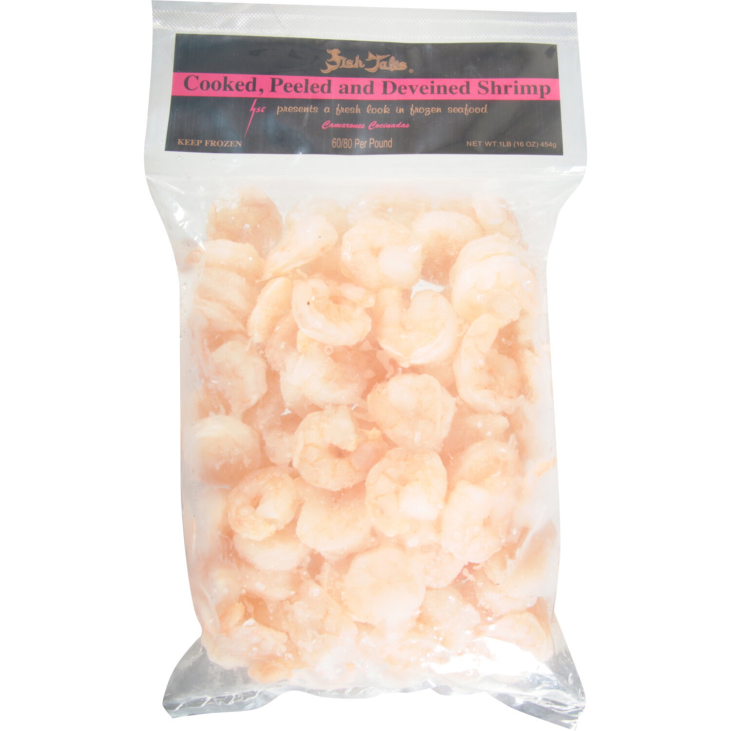 Fish Tales Shrimp, Cooked, Peeled and Deveined - 16 Ounce Image 1 of 3