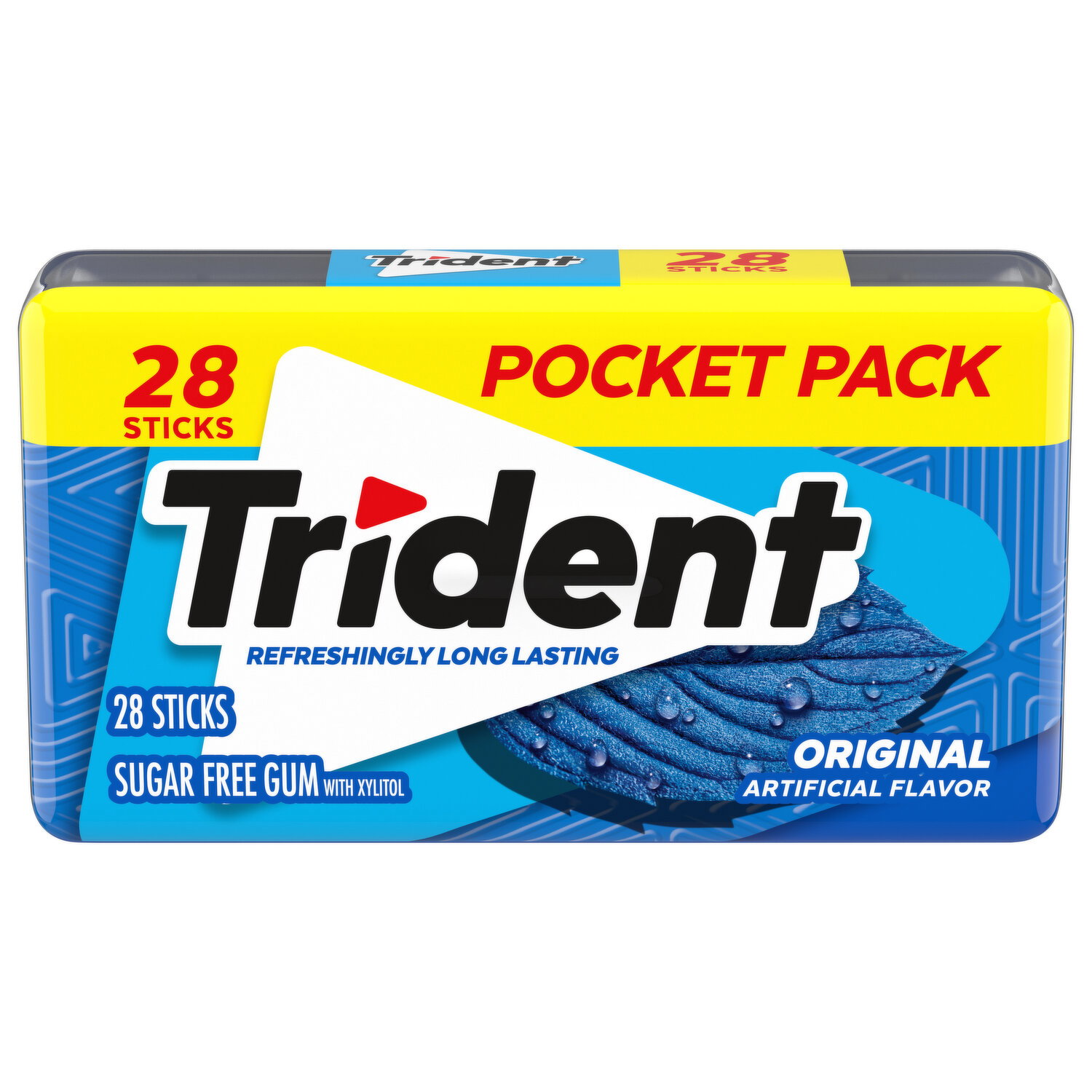 Trident Gum, Sugar Free, Original, Pocket Pack Image 1 of 3