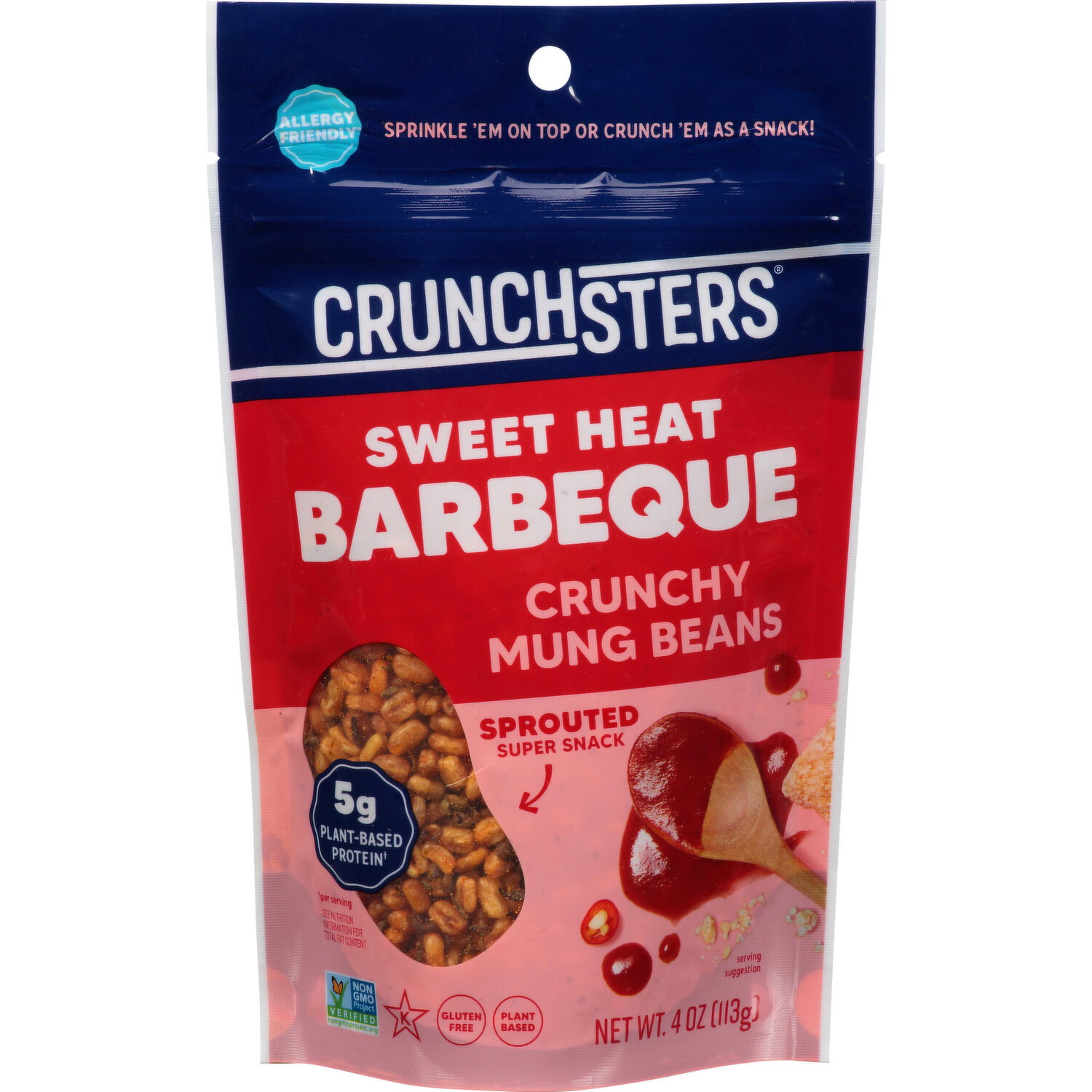 Crunchsters Mung Beans, Sweet Heat Barbeque, Crunchy Image 1 of 3