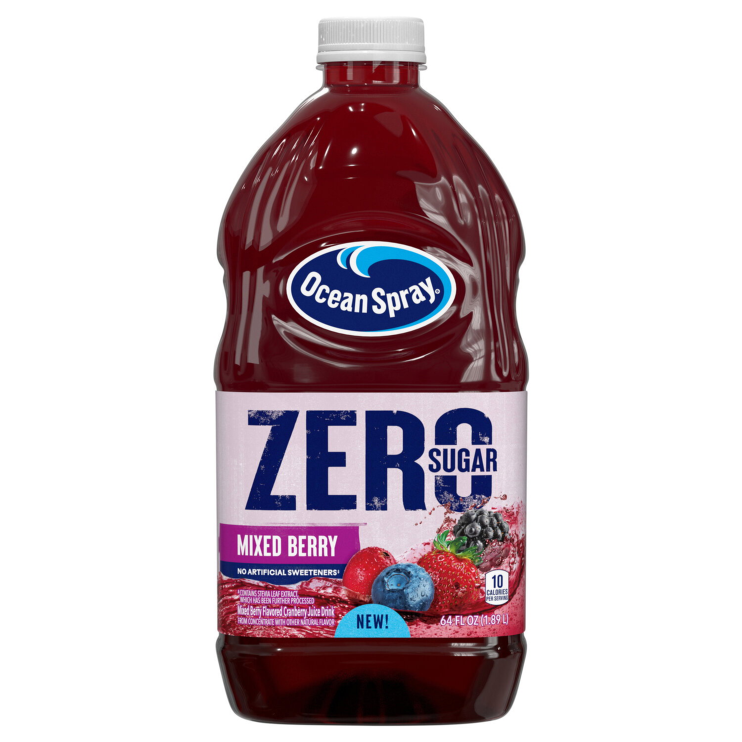 Ocean Spray Juice Drink, Cranberry Mixed Berry, Zero Sugar - 64 Fluid Ounce Image 1 of 3