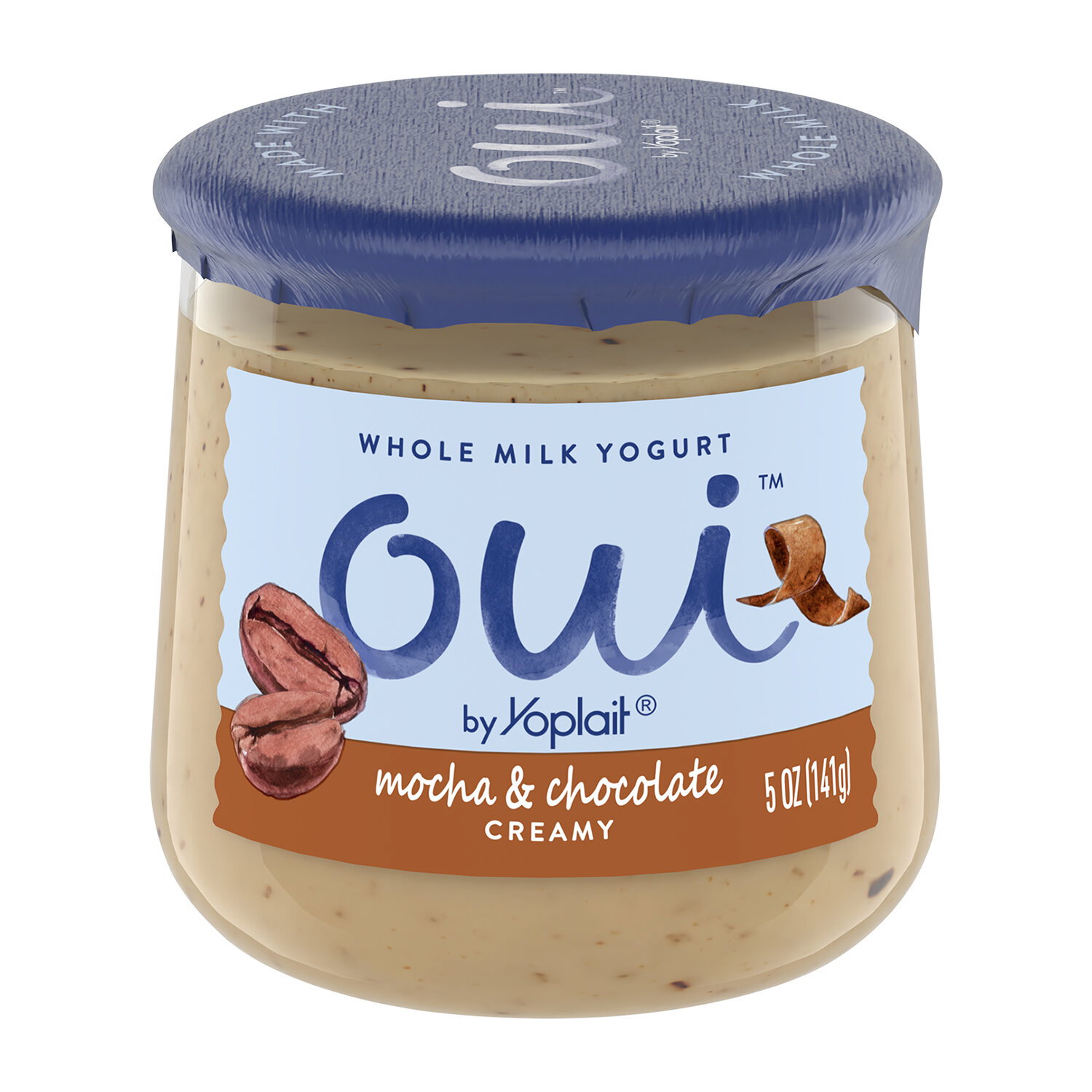 ouioui 3体 Oui Yogurt, Whole Milk, Mocha & Chocolate Creamy - 5 Ounce - Super