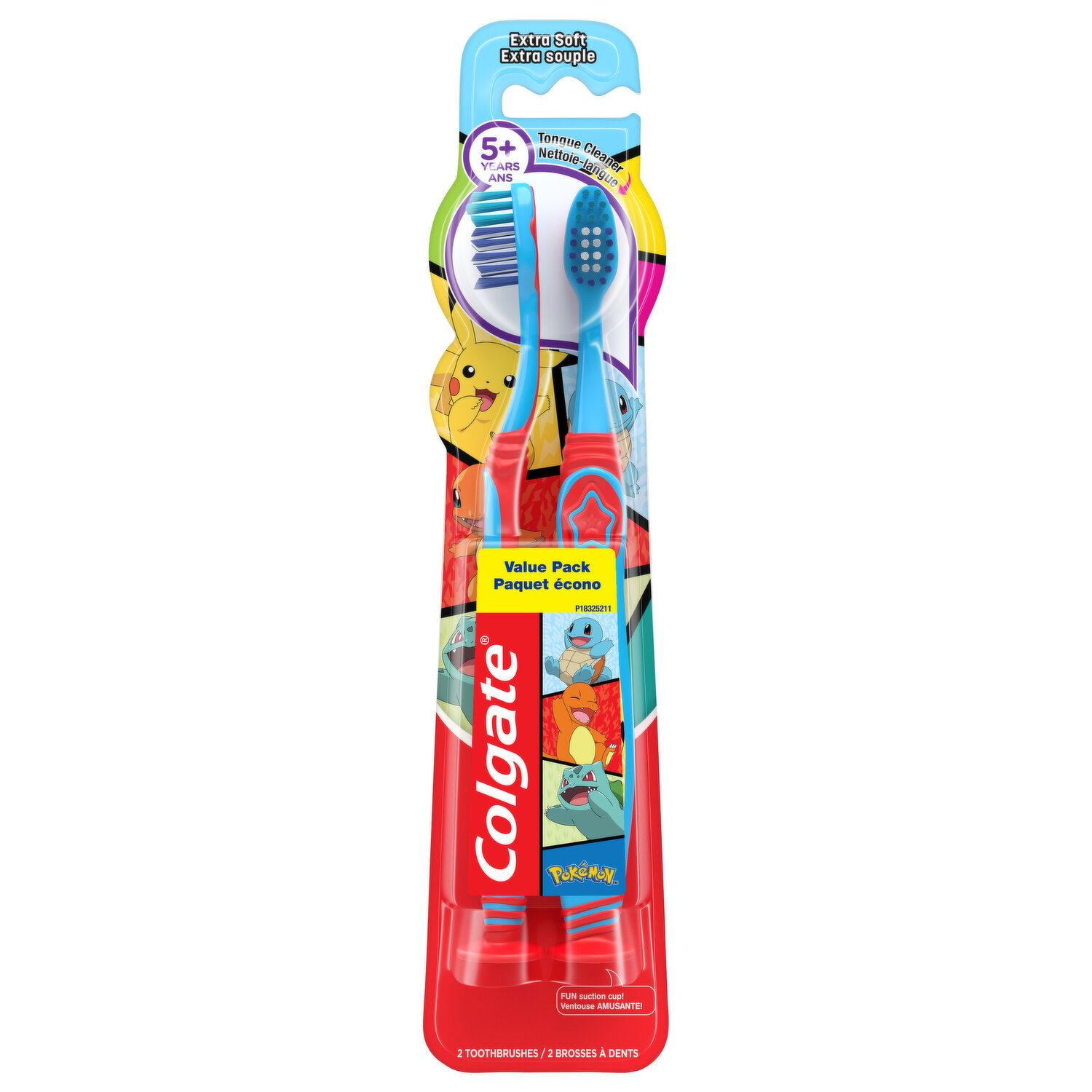 Colgate Toothbrushes, Extra Soft, Pokemon, Value Pack - 2 Each