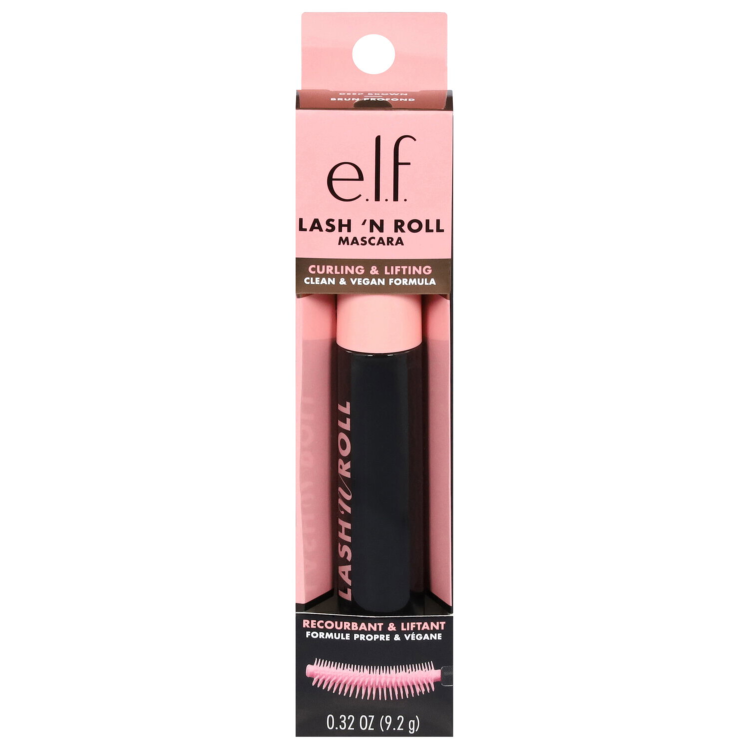 e.l.f. Mascara, Lash N Roll, Deep Brown - 0.32 Ounce Image 1 of 2