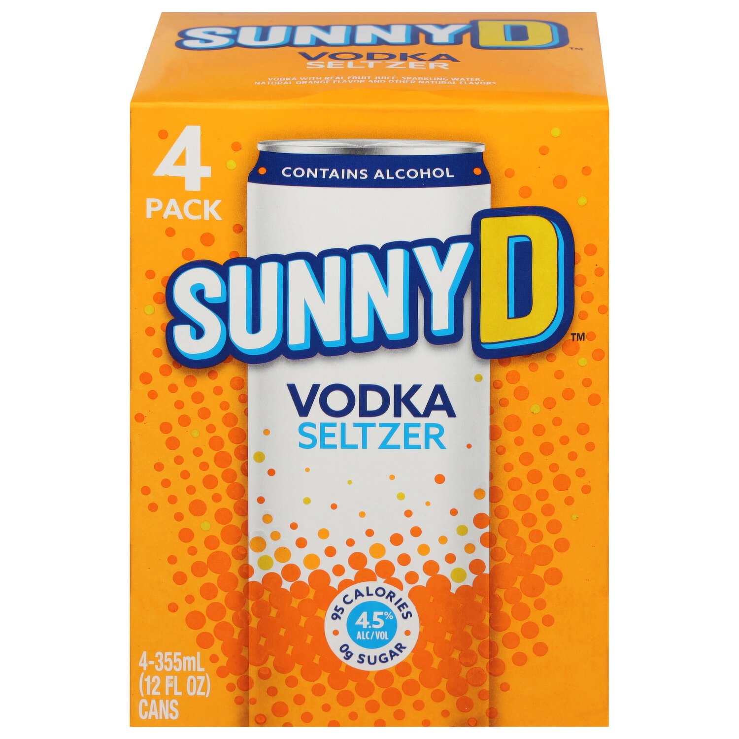 ジェネリックacapulcogold‼︎ D-sound sunny Sunny D Vodka Seltzer, 4 Pack - 4 Each - Super 1 Foods