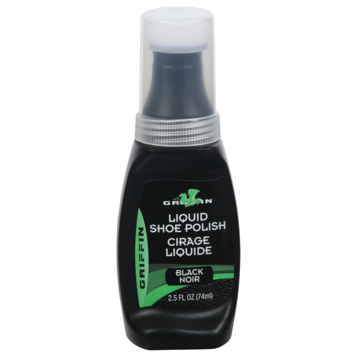 Griffin Shoe Polish, Liquid, Black - 2.5 Fluid Ounce