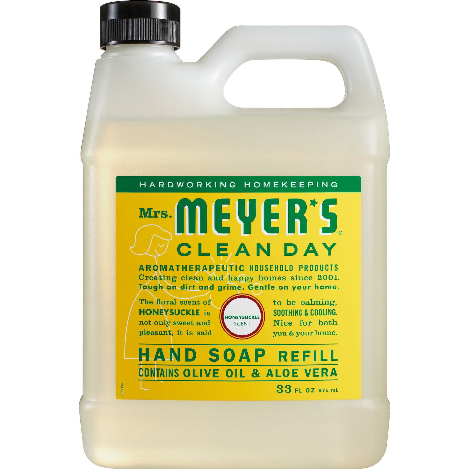 Mrs Meyers Hand Soap, Refill, Honeysuckle Scent - 33 Ounce Image 1 of 2