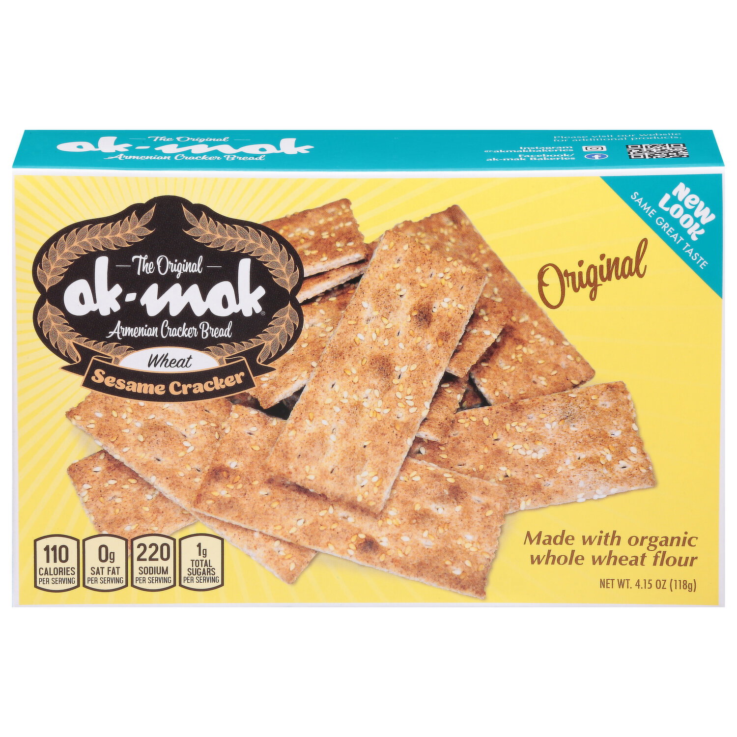 Ak-Mak Sesame Crackers, Original Image 1 of 3