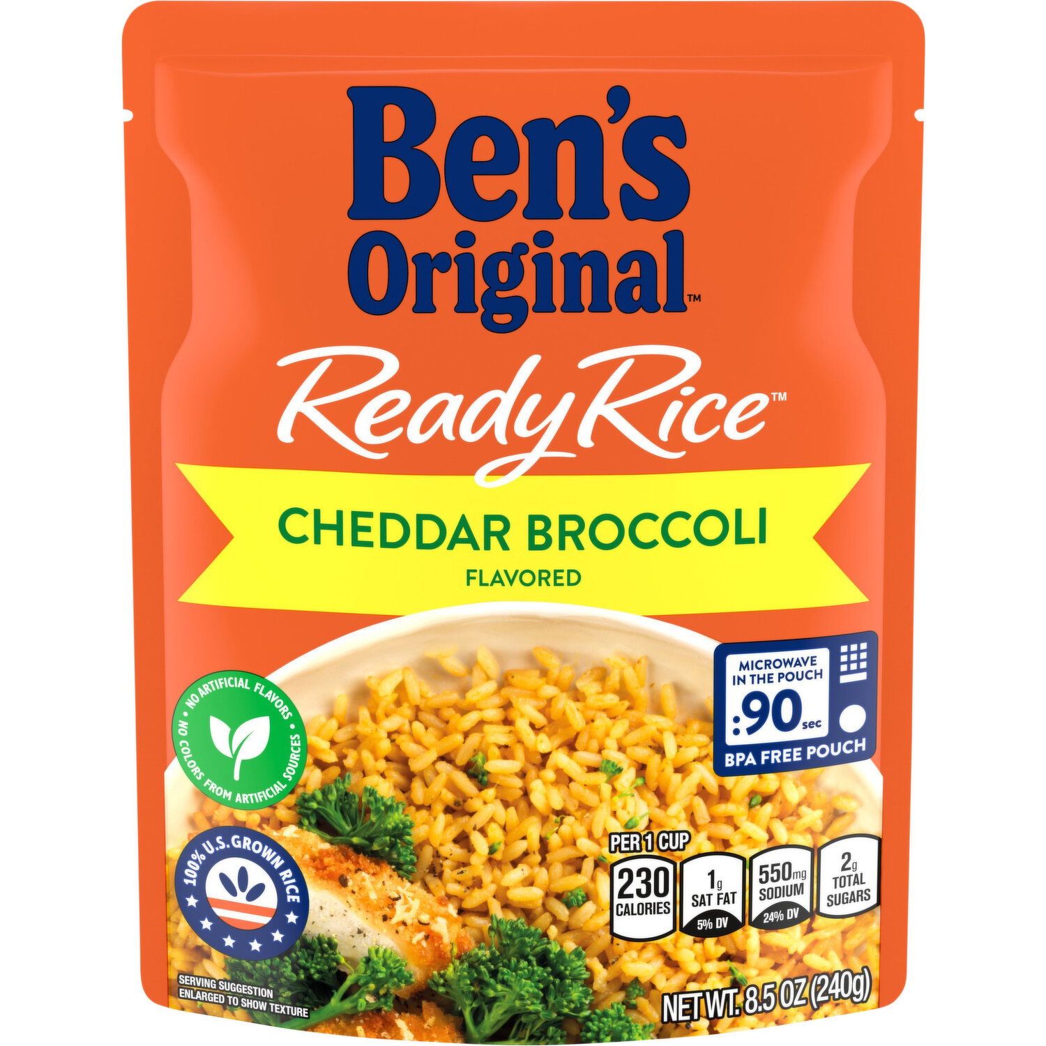 Ben's Original Rice, Cheddar Broccoli Flavored - 8.5 Ounce Image 1 of 3