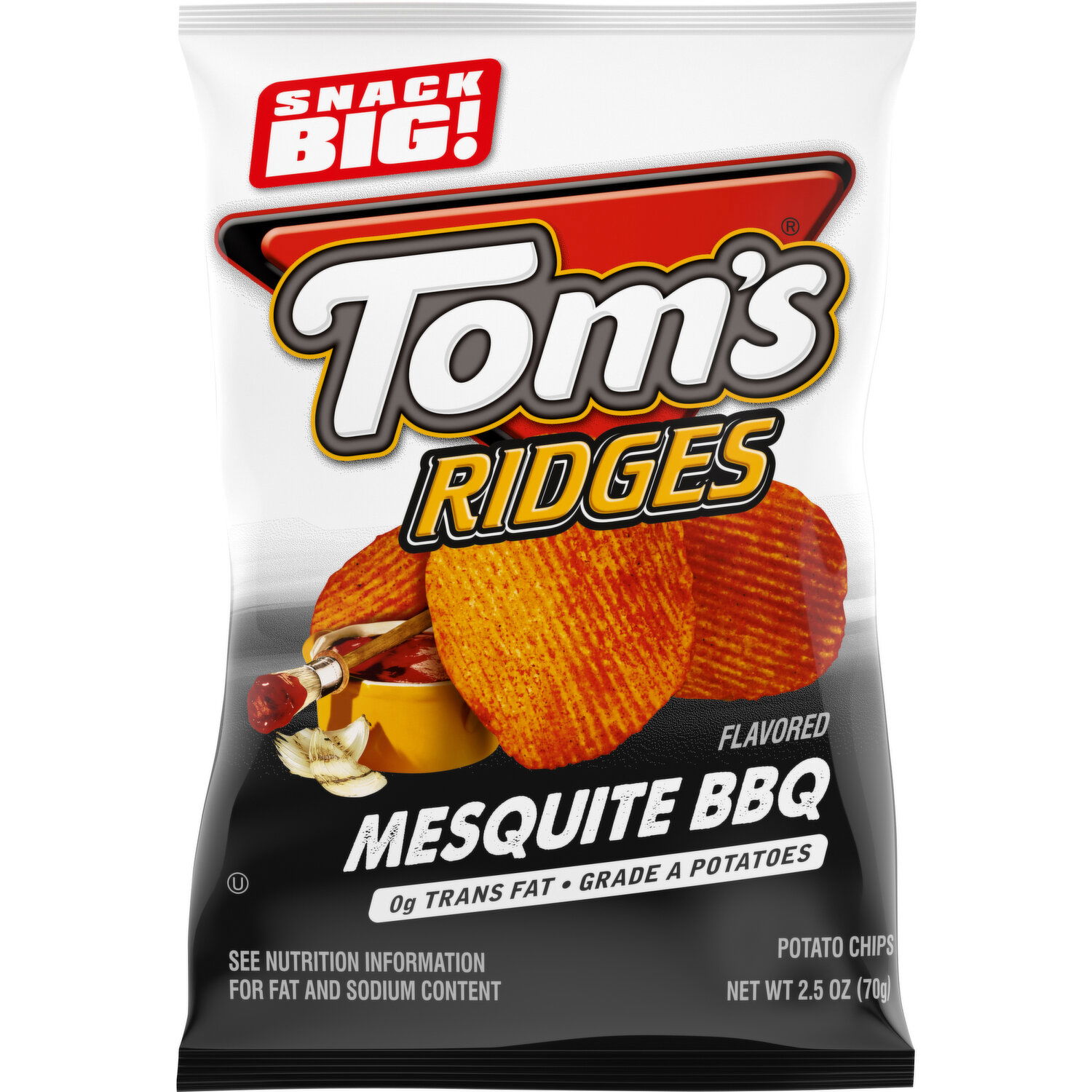 Tom s Potato Chips Ridges Mesquite BBQ Brookshire s