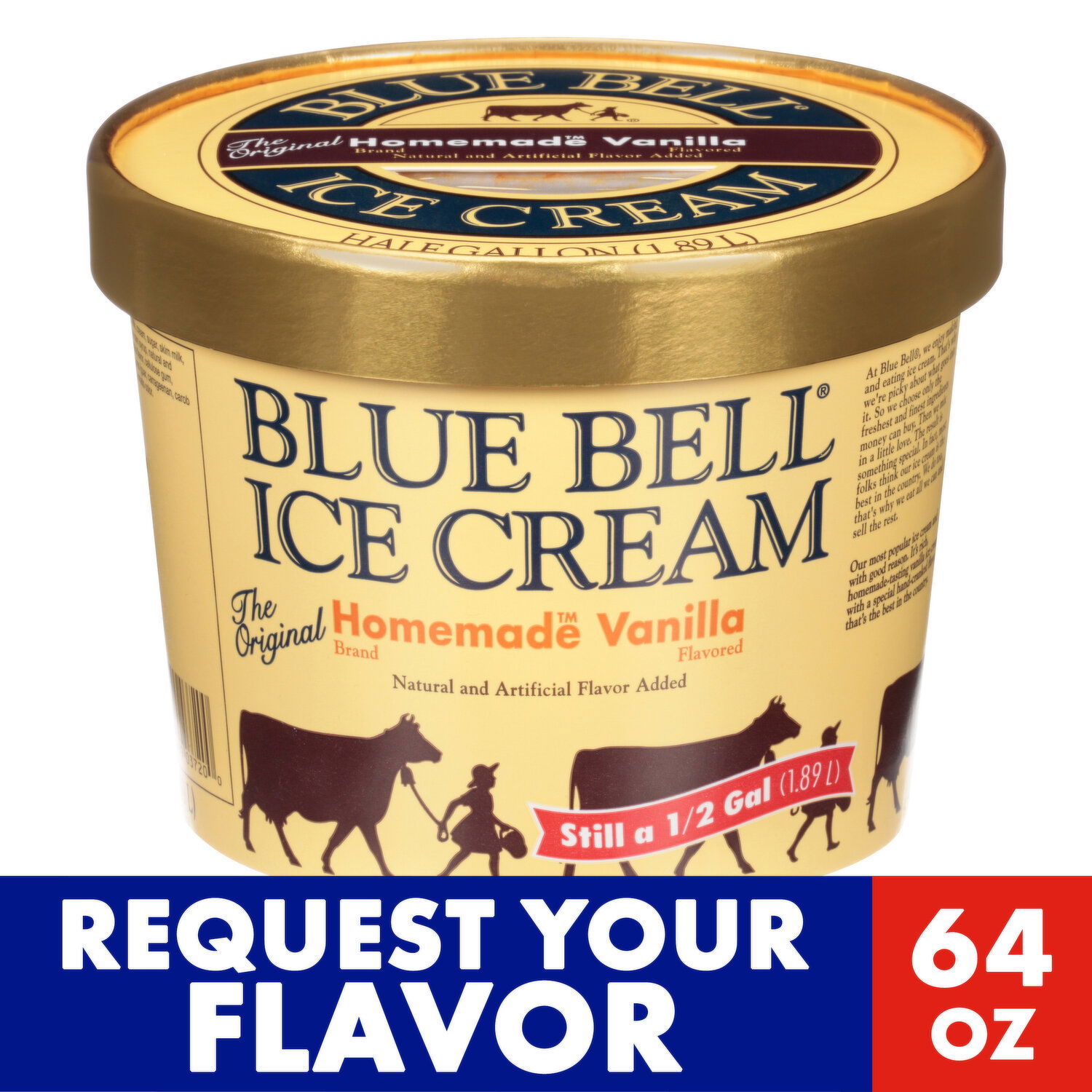 Ice cream blue bell sales