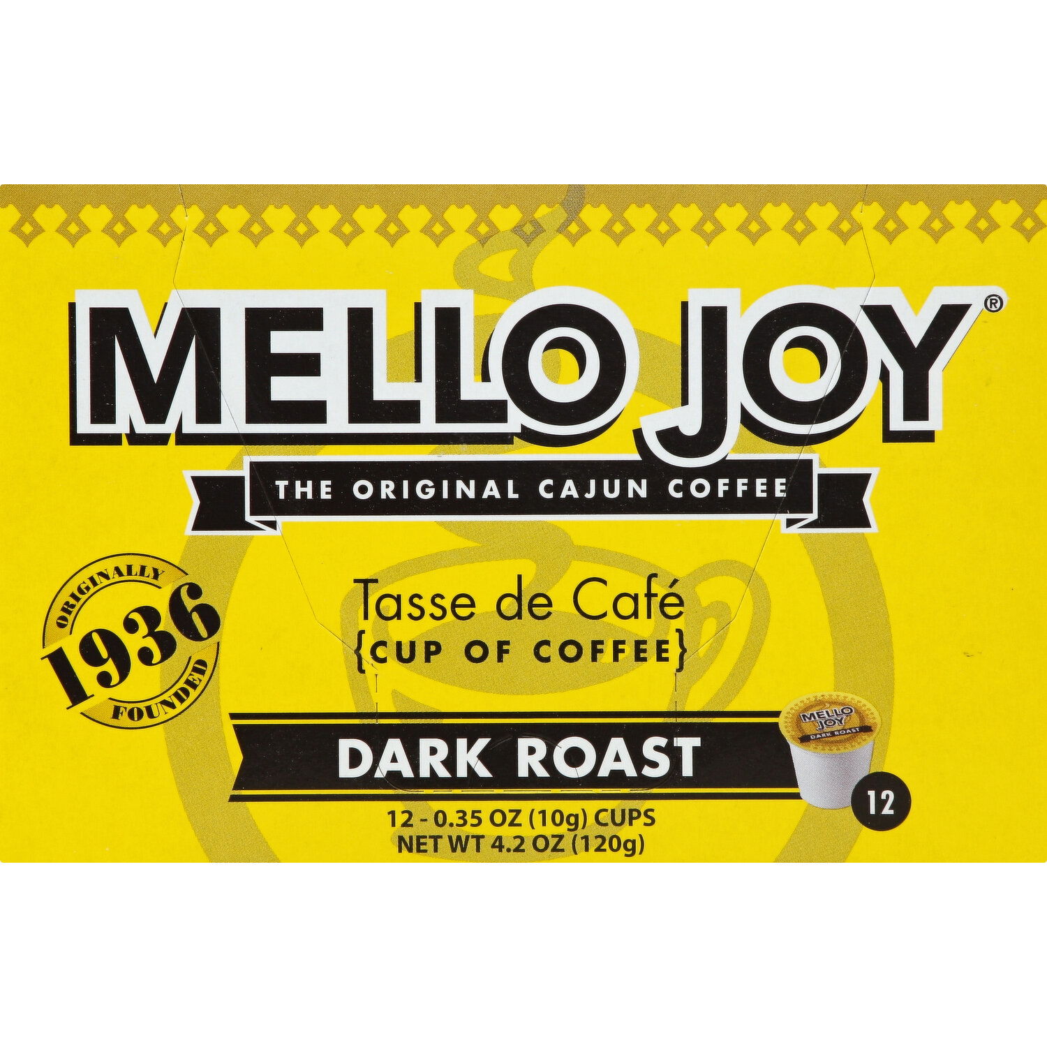 Mello Joy Coffee, Dark Roast, Single-Serve Cups - 12 Each - Super