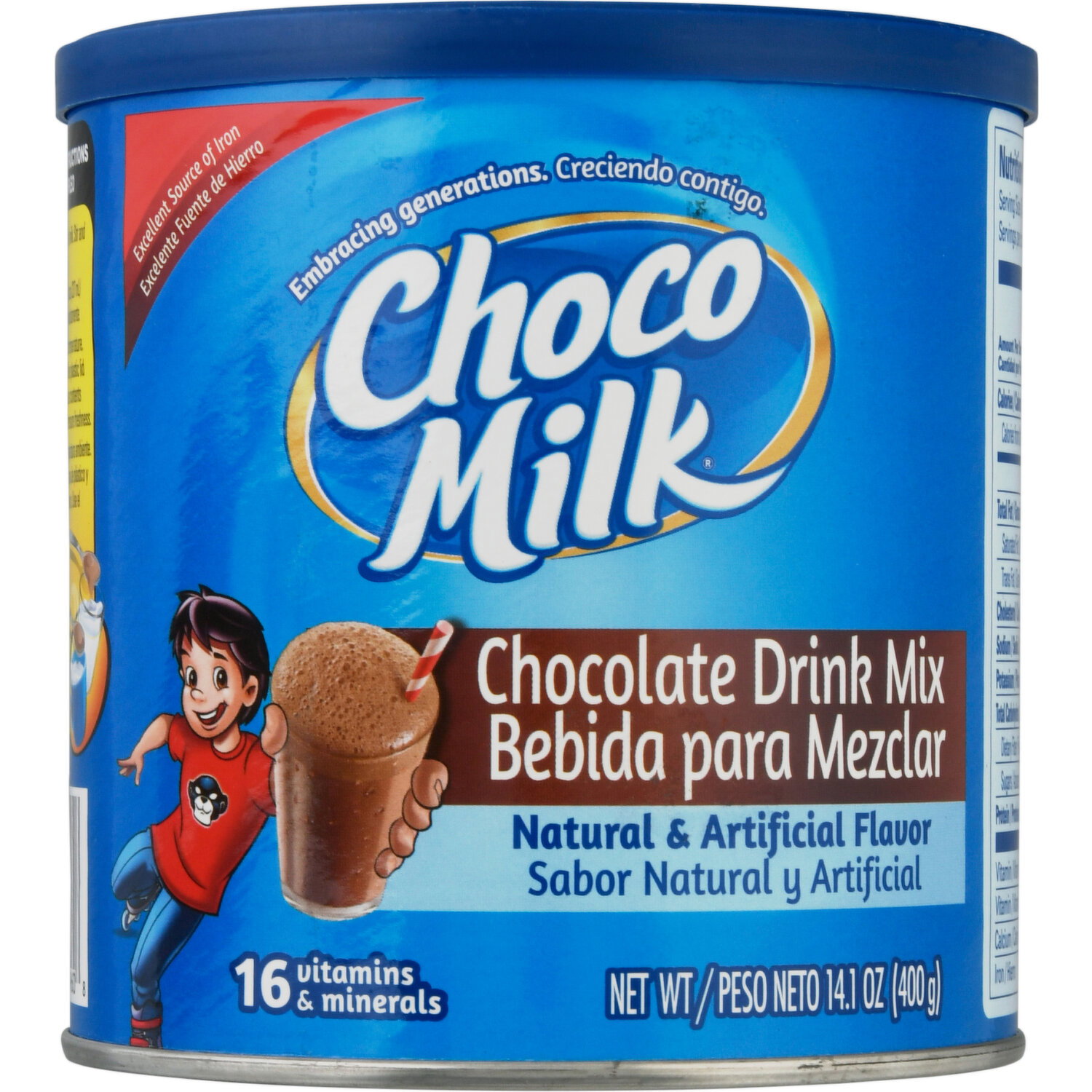 Choco Milk Drink Mix, Chocolate - 14.1 Ounce - Super 1 Foods