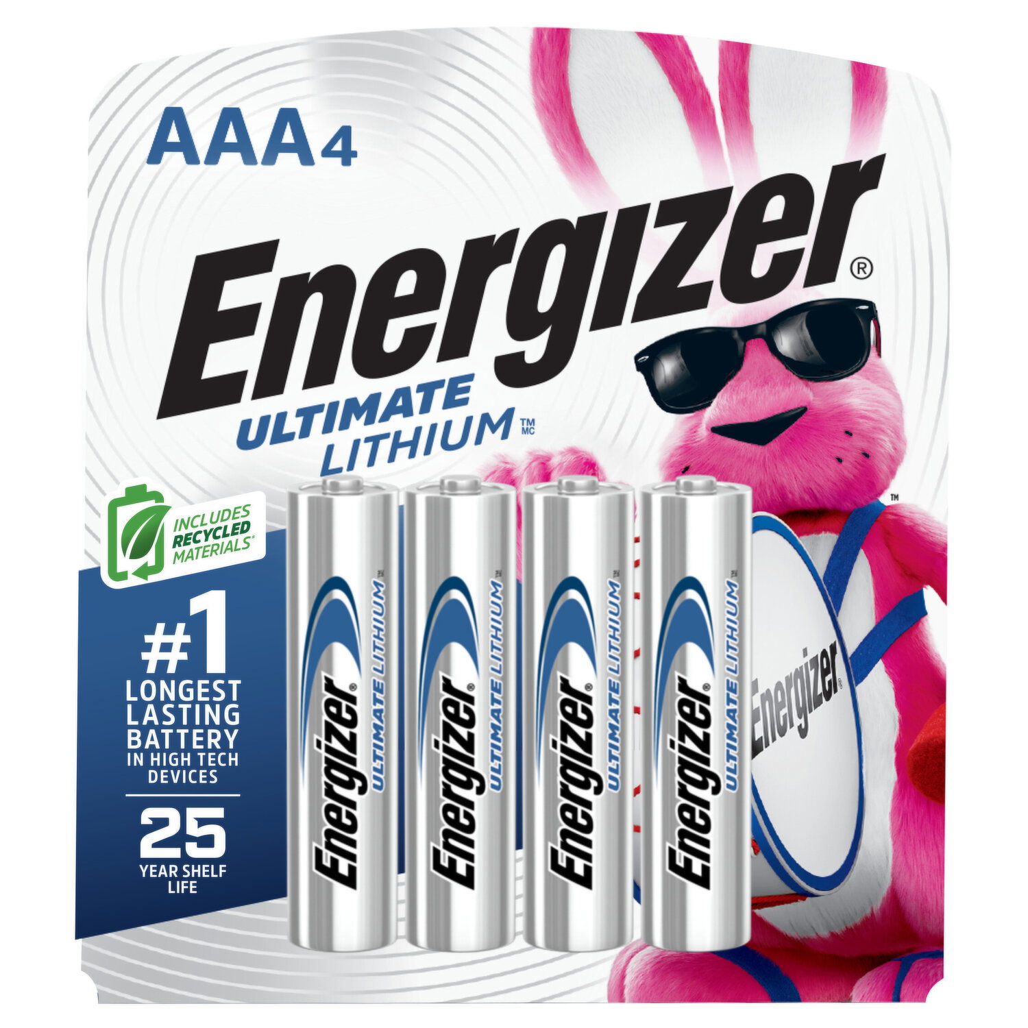 Energizer AAA4 Batteries - 4 Each