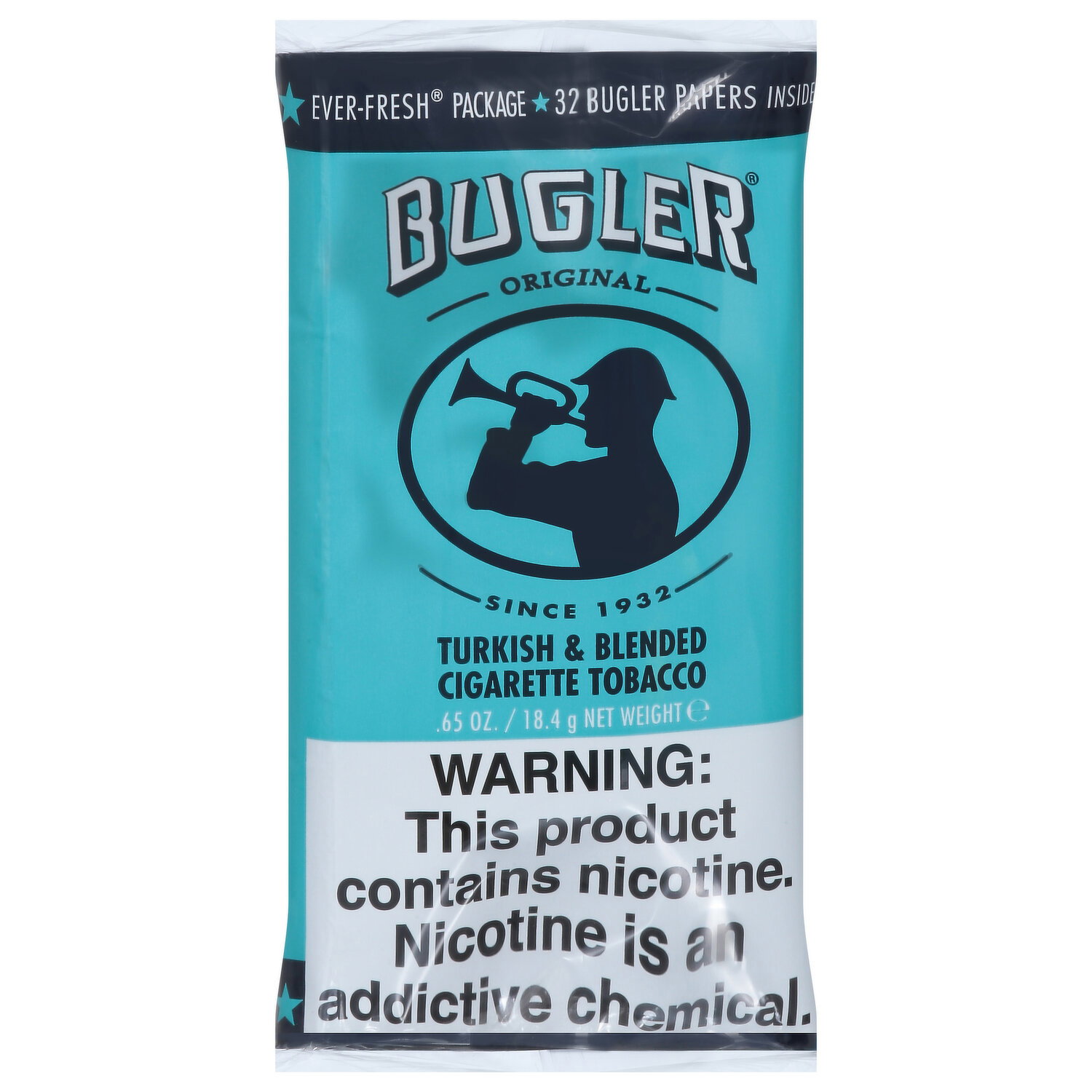 Bugler Cigarette Tobacco, Original, Turkish & Blended - 0.65 Ounce