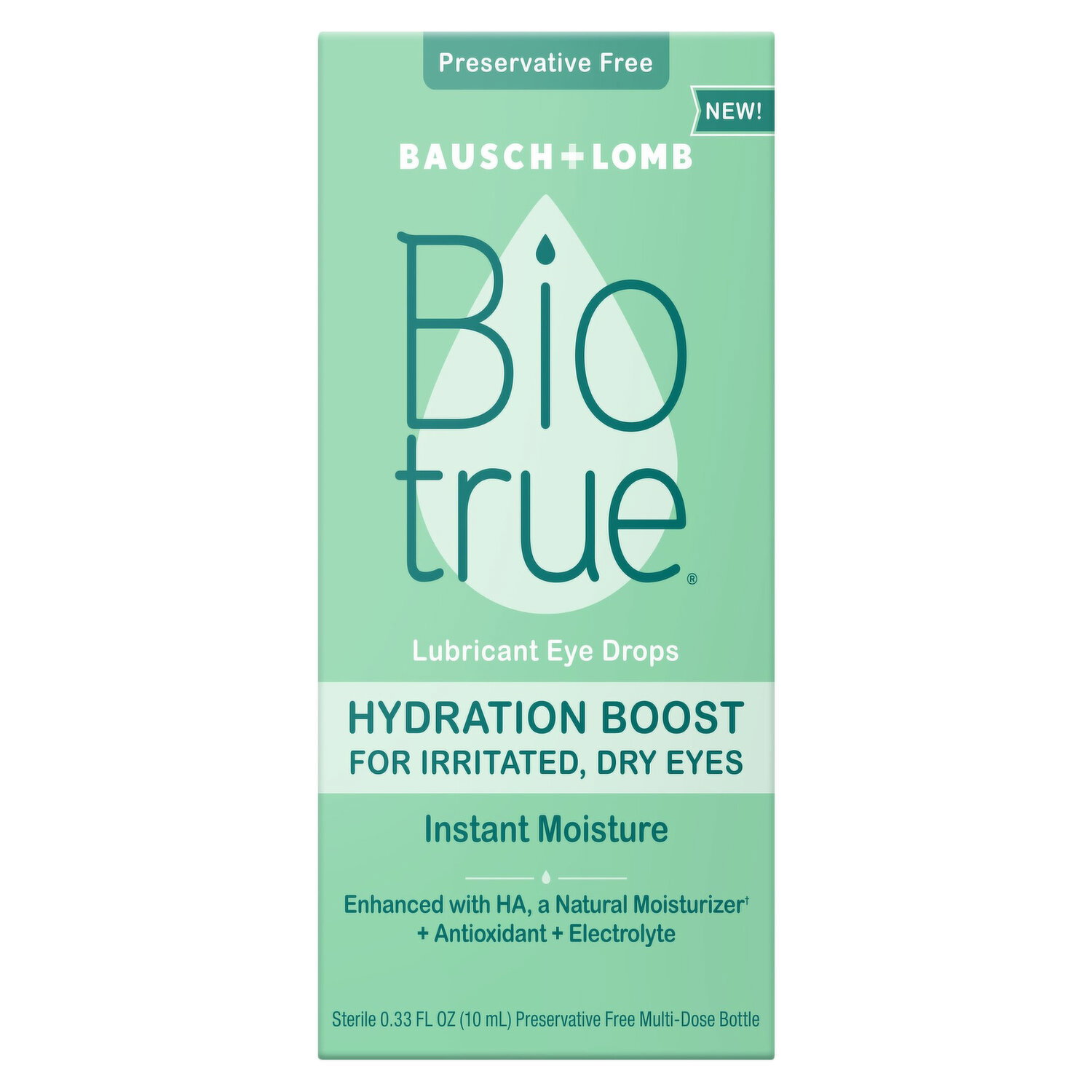 Biotrue Lubricant Eye Drops, Hydration Boost - 0.33 Fluid Ounce Image 1 of 2
