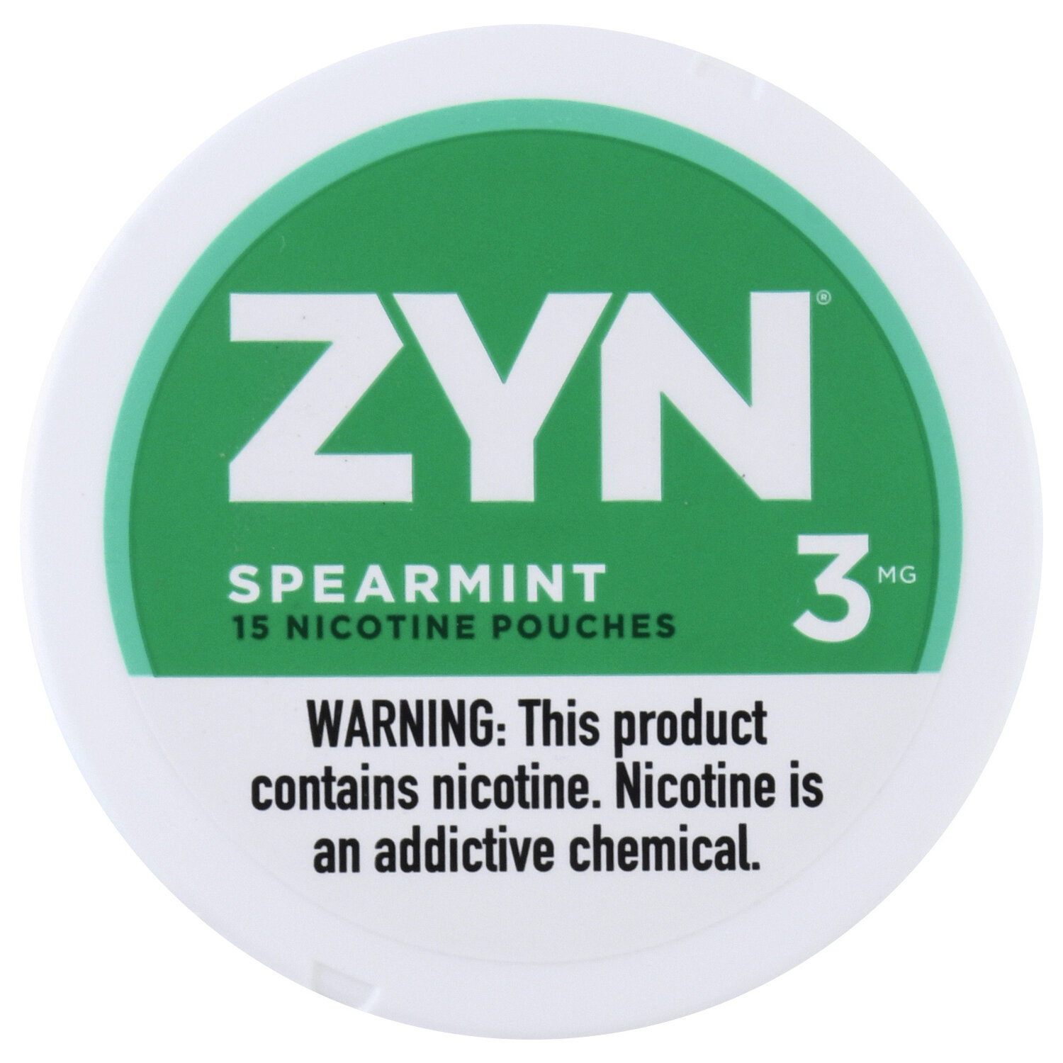 Zyn Nicotine Pouches, 3 mg, Spearmint - 15 Each