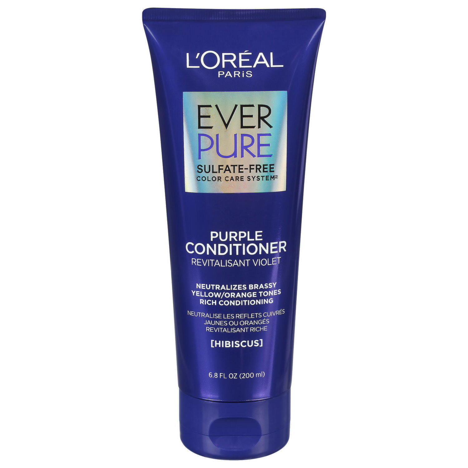EverPure Purple Conditioner, Sulfate-Free, Hibiscus - 6.8 Fluid Ounce Image 1 of 2