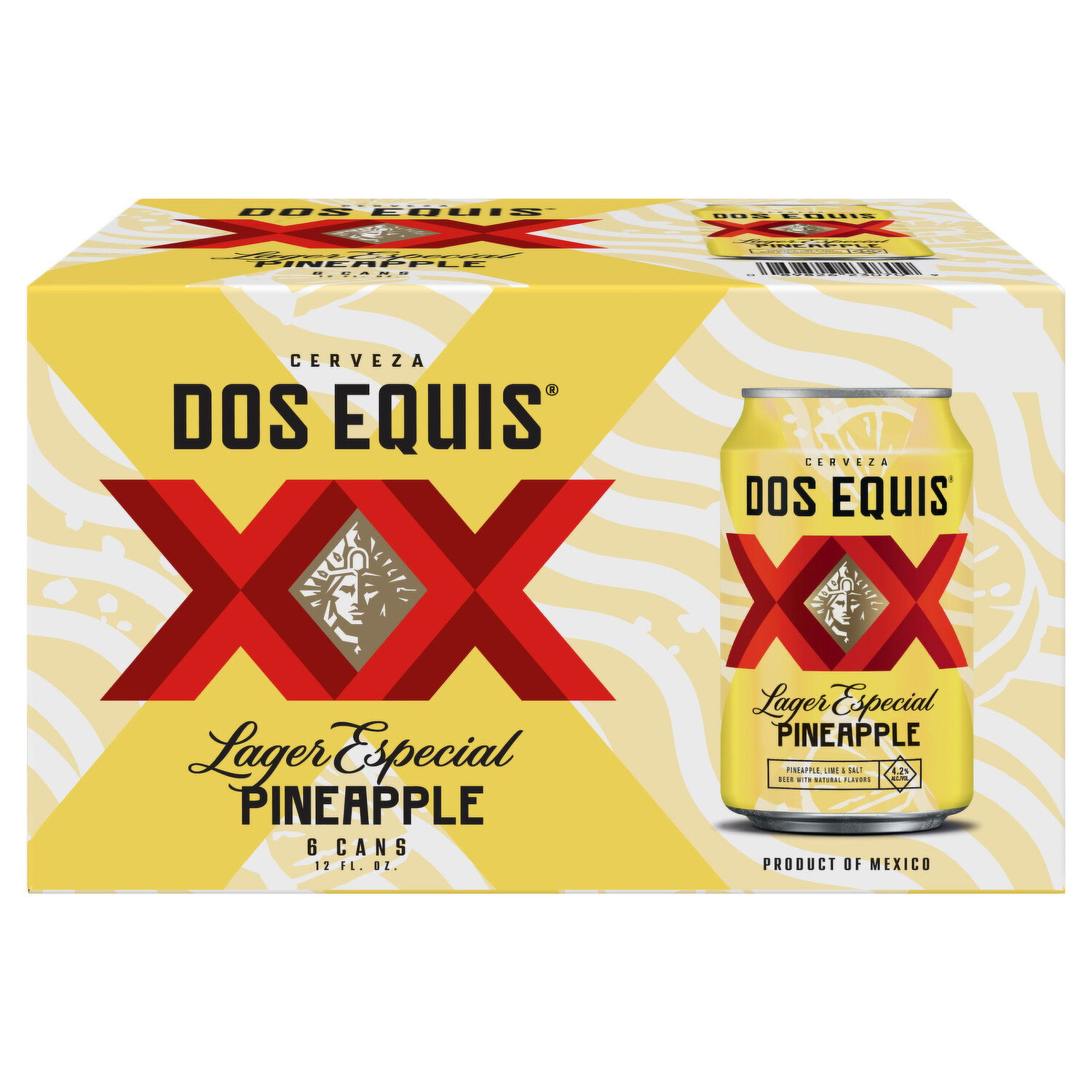 Dos Equis Beer, Lager Especial, Pineapple - FRESH by