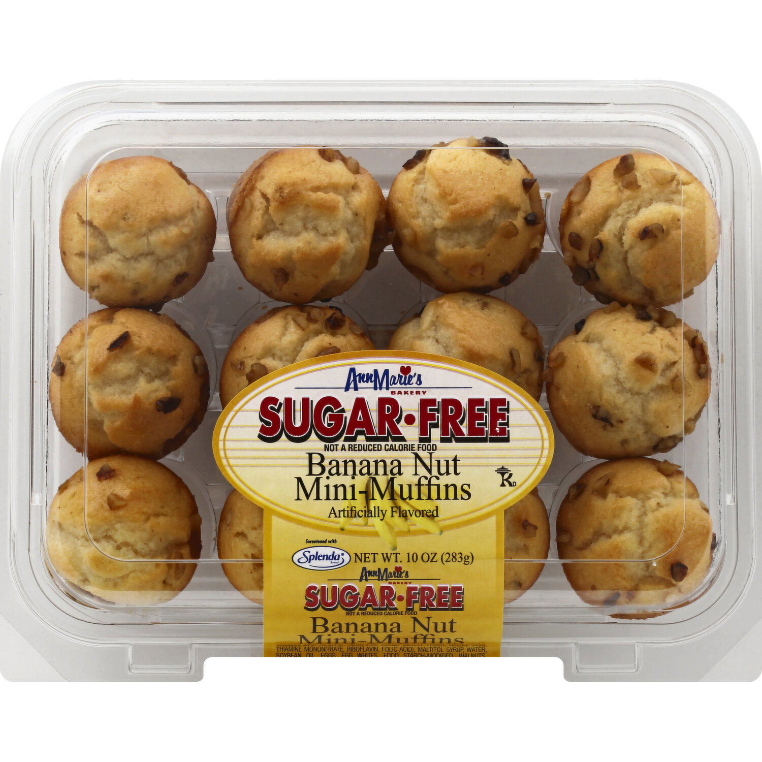 Ann Maries Mini-Muffins, Sugar Free, Banana Nut - 10 Ounce Image 1 of 3
