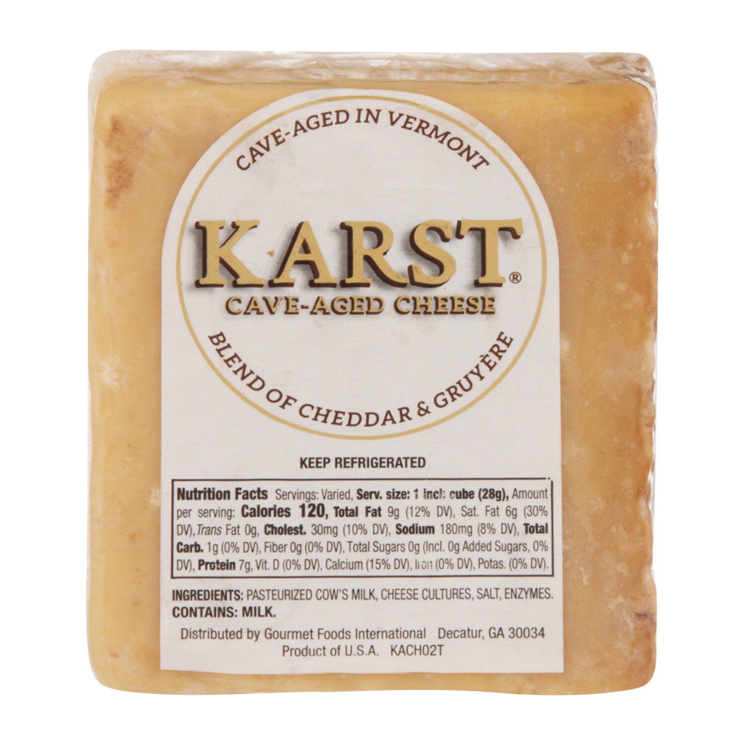 Karst Cheese, Cave-Aged - 8 Ounce Image 1 of 3