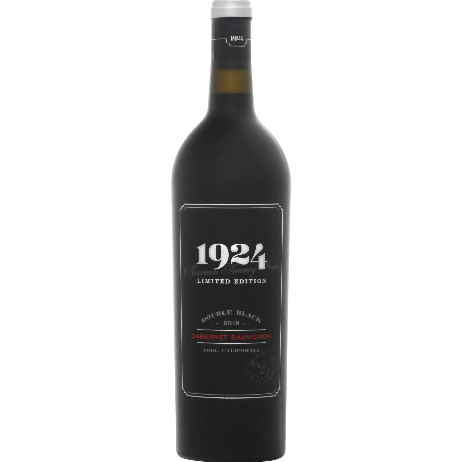 1924 Cabernet Sauvignon, Double Black, Lodi California - 750