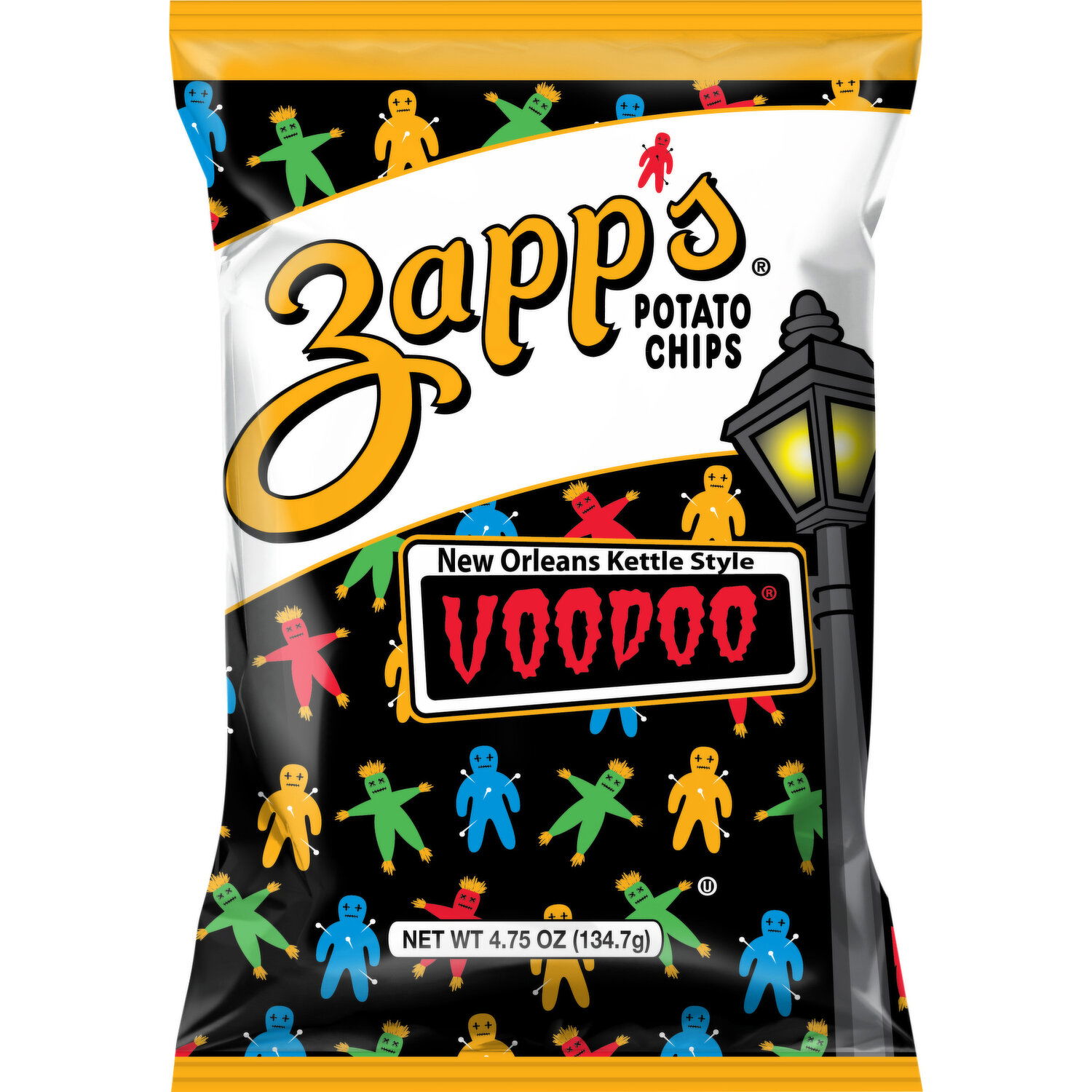 Zapp's Potato Chips, New Orleans Kettle Style, Voodoo - 4.75