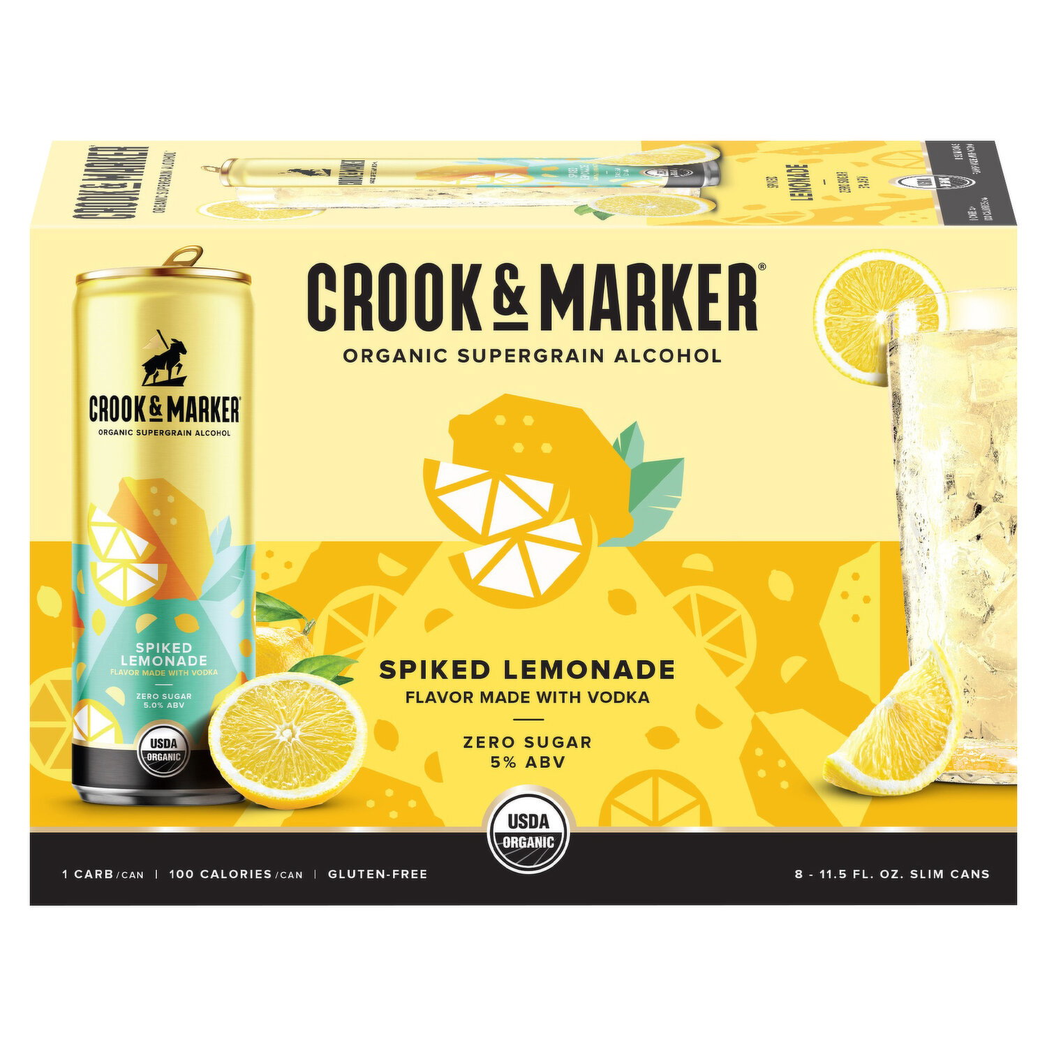 Crook & Marker Spiked Lemonade, Zero Sugar Image 1 of 3