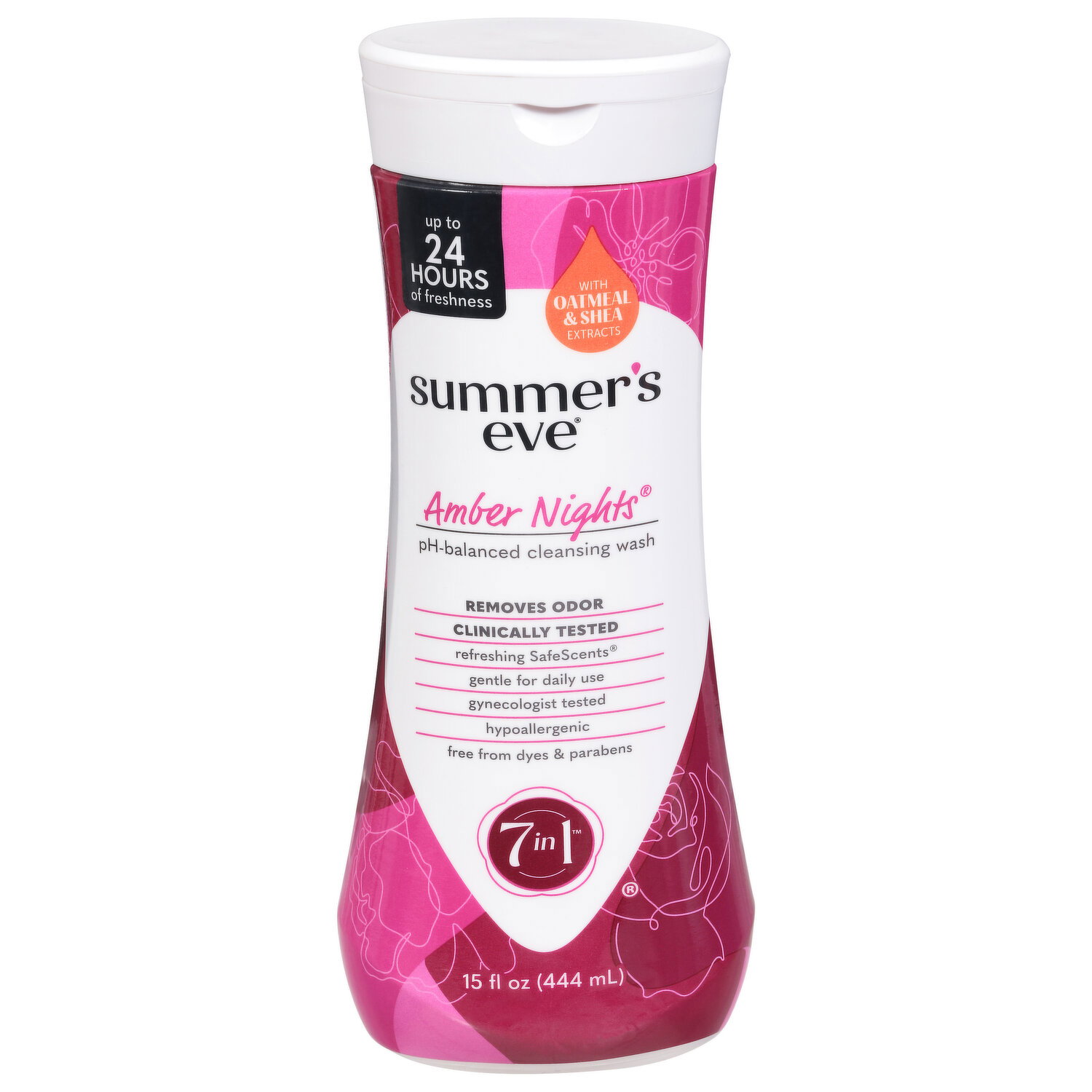 Summer's Eve Cleansing Wash, 7 in 1, Amber Nights - 15 Fluid Ounce Image 1 of 2