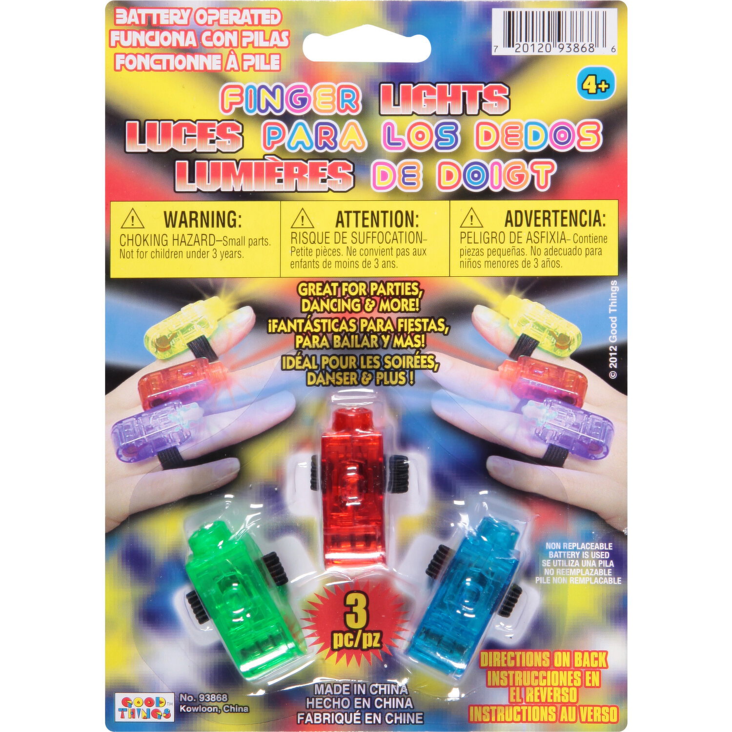 Good Things Toy, Finger Lights - 3 Each