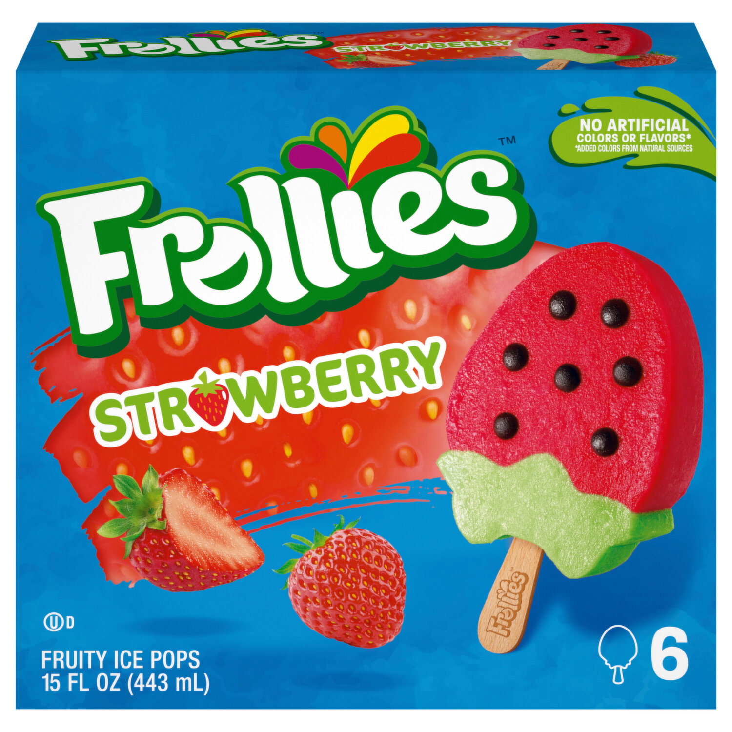 Frollies Fruity Ice Pops, Strawberry - 6 Each - Brookshire's