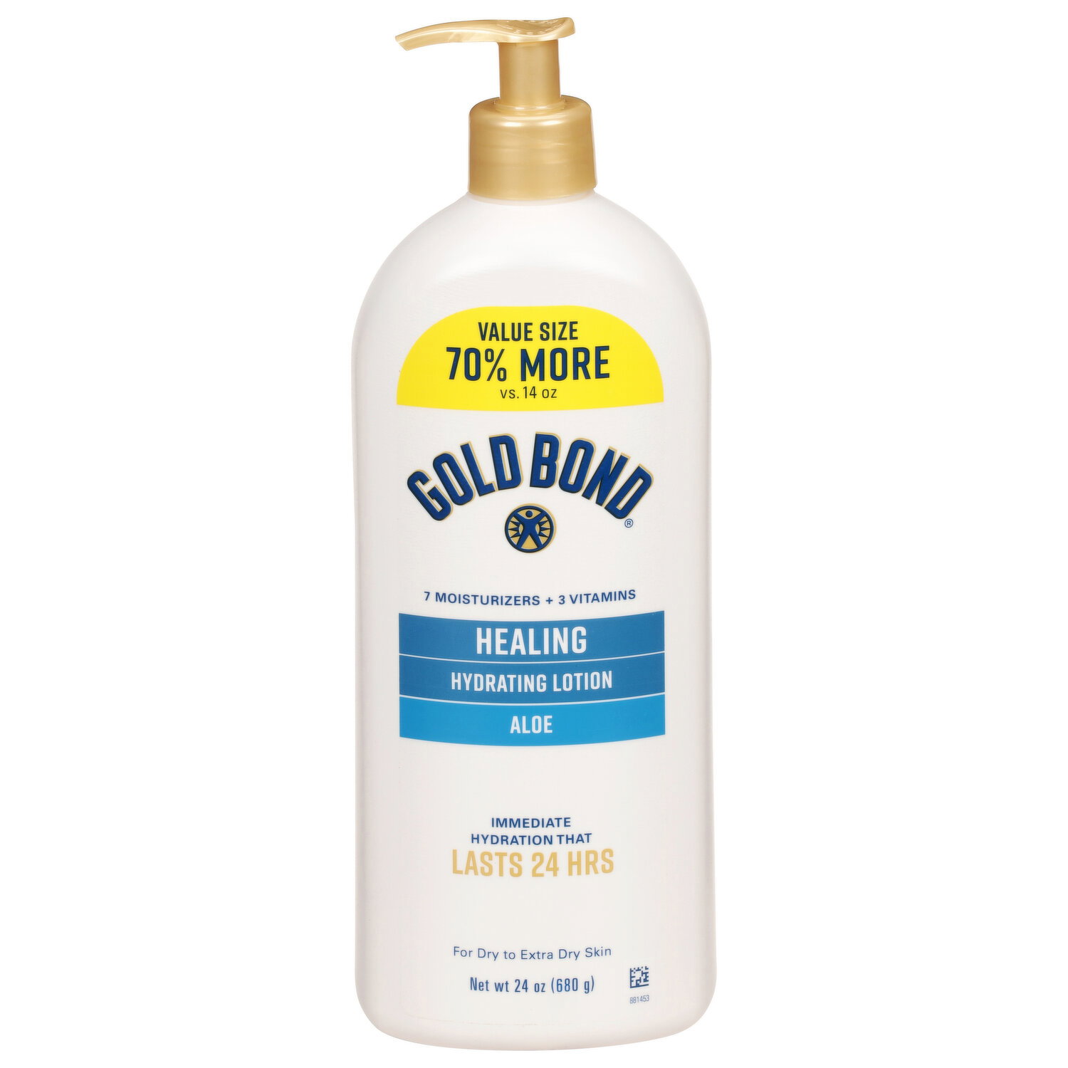 Gold Bond Lotion, Hydrating, Healing, Aloe, Value Size - 24 Ounce Image 1 of 2
