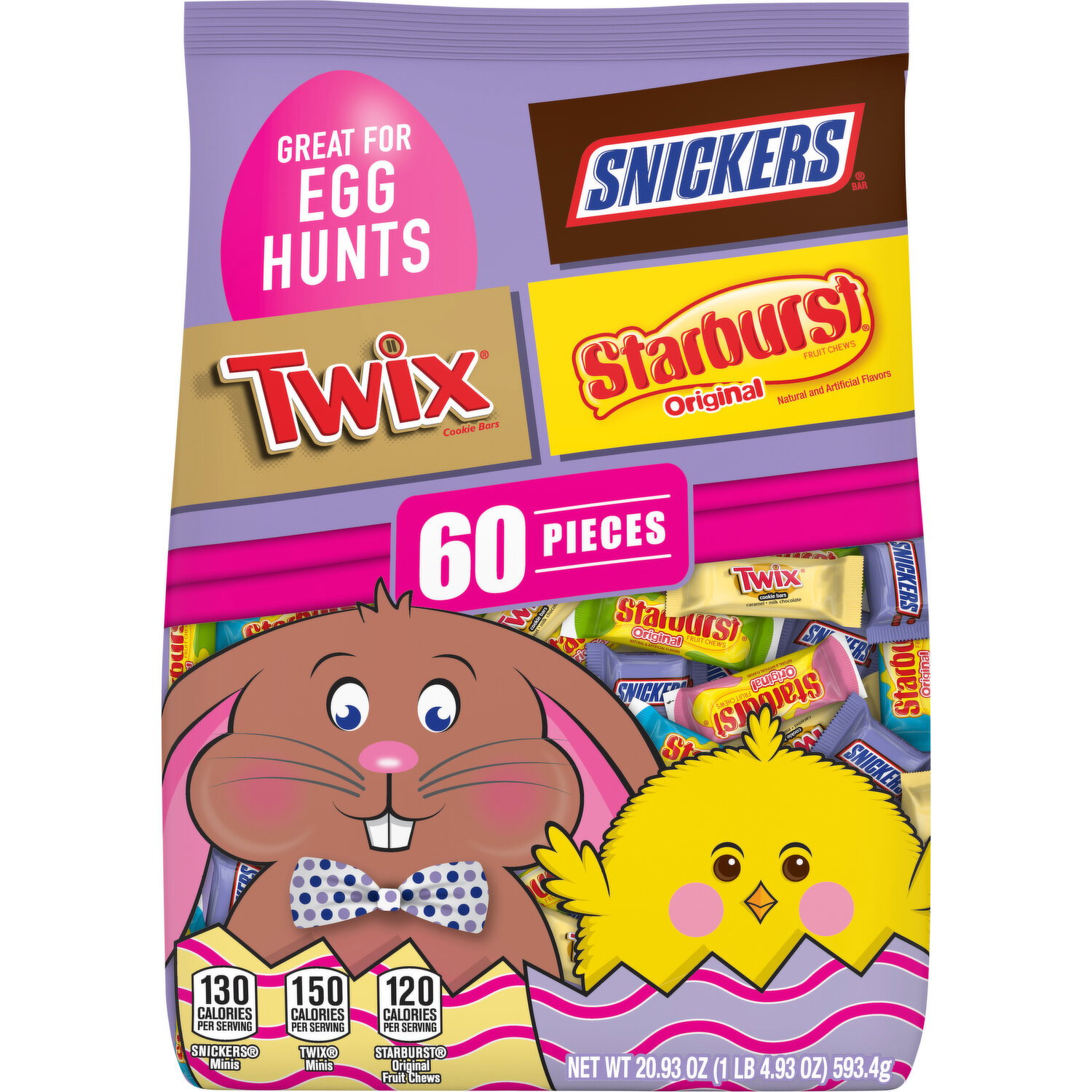 Mars Wrigley Candy, Assorted, Egg Hunt - 60 Each Image 1 of 3