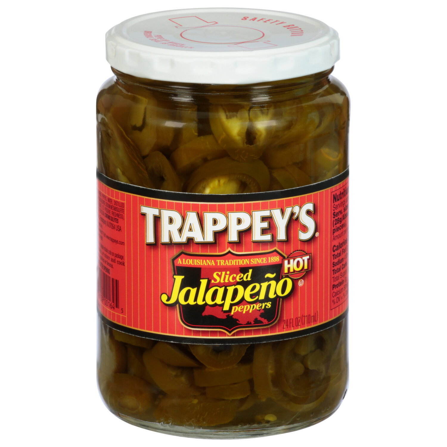 Trappey's Pickles, Jalapeno Peppers, Sliced, Hot - 24 Fluid Ounce