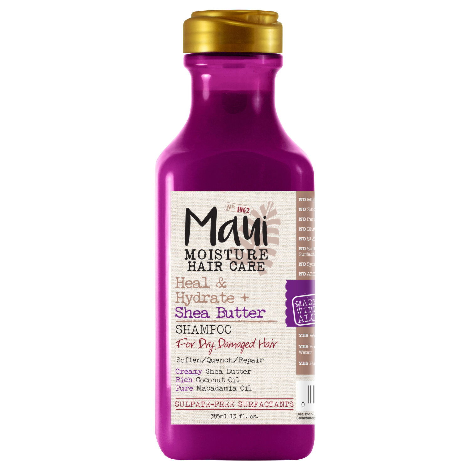 Maui Moisture Shampoo for Dry Damaged Hair Heal Hydrate Shea Butter FRESH by Brookshire s