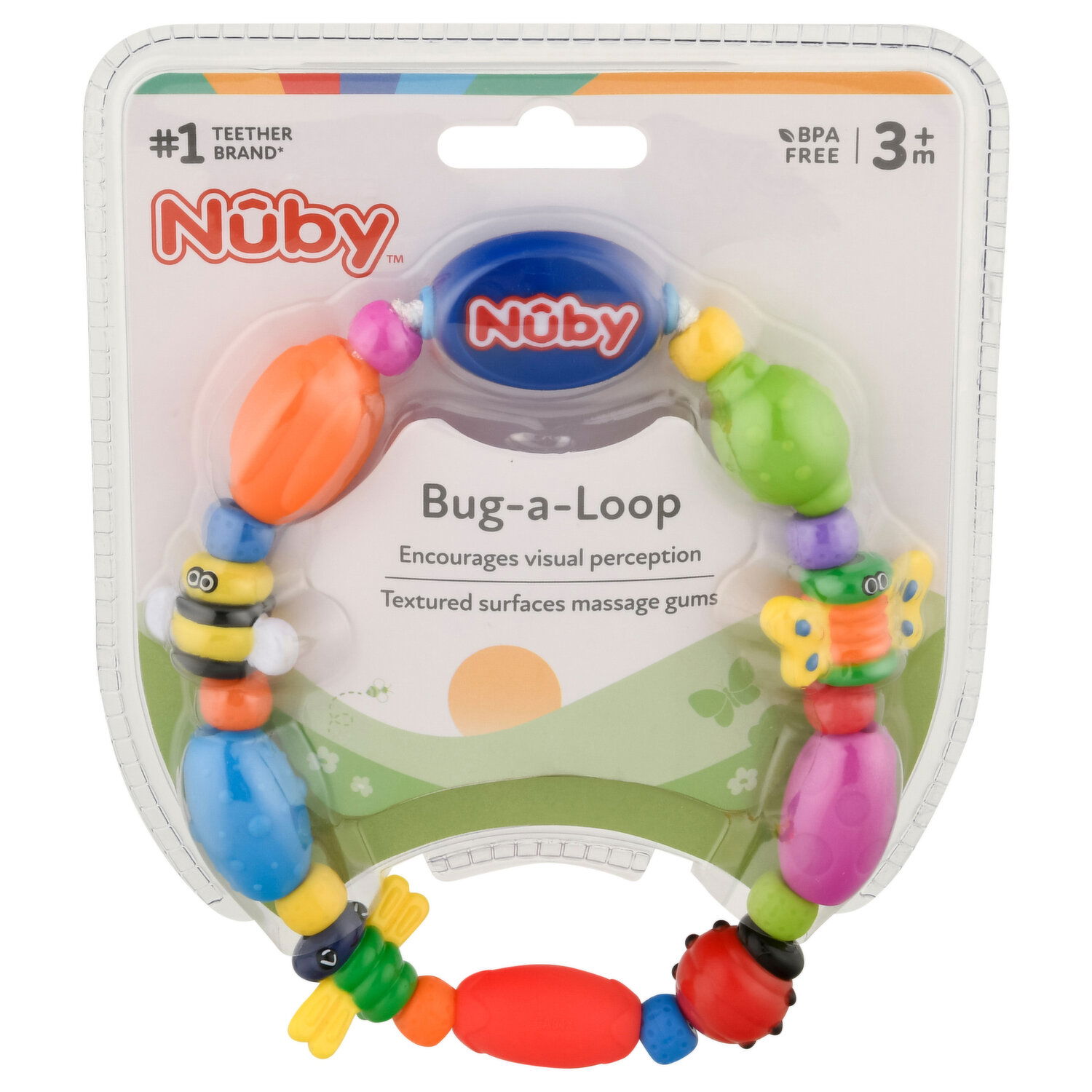 Nuby Bug-a-Loop, 3m+ - Super 1 Foods Nuby Bug-a-Loop, 3m+ - Super 1 Foods