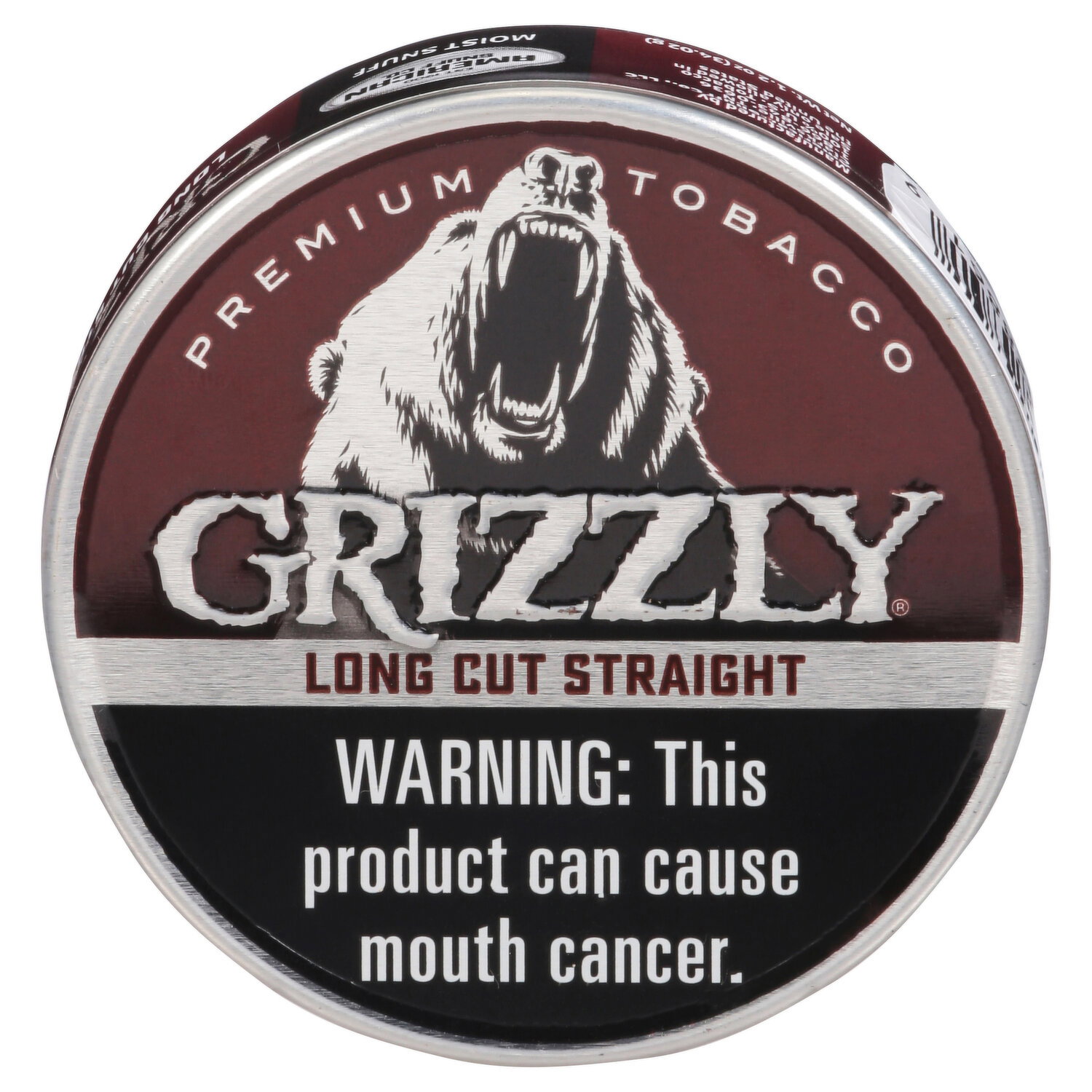 grizzly premium tobacco Grizzly Moist Snuff, Premium, Long Cut Straight - 1.2 Ounce