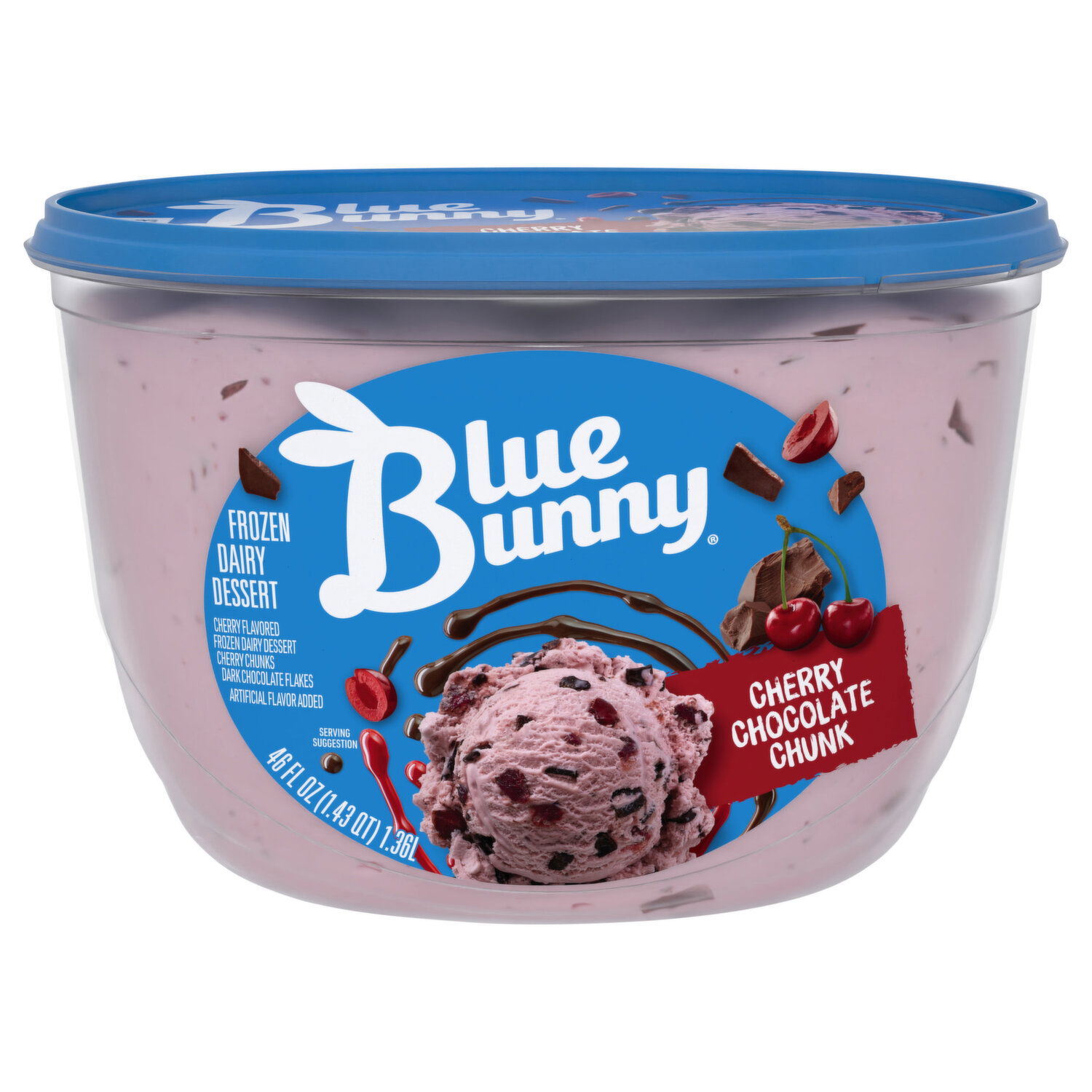 Blue Bunny Frozen Dairy Dessert, Cherry Chocolate Chunk   FRESH by ...