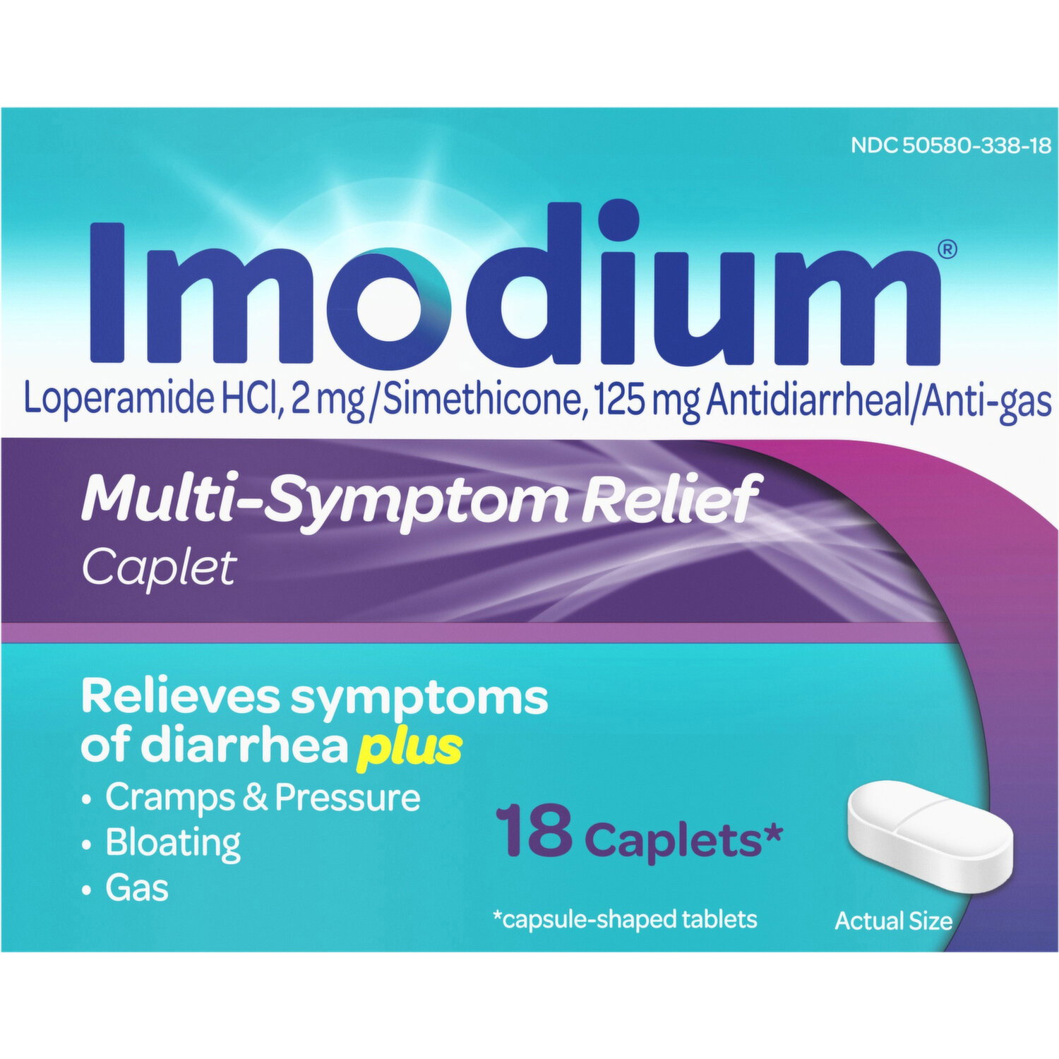 Imodium Multi-Symptom Relief, Caplets Image 1 of 2