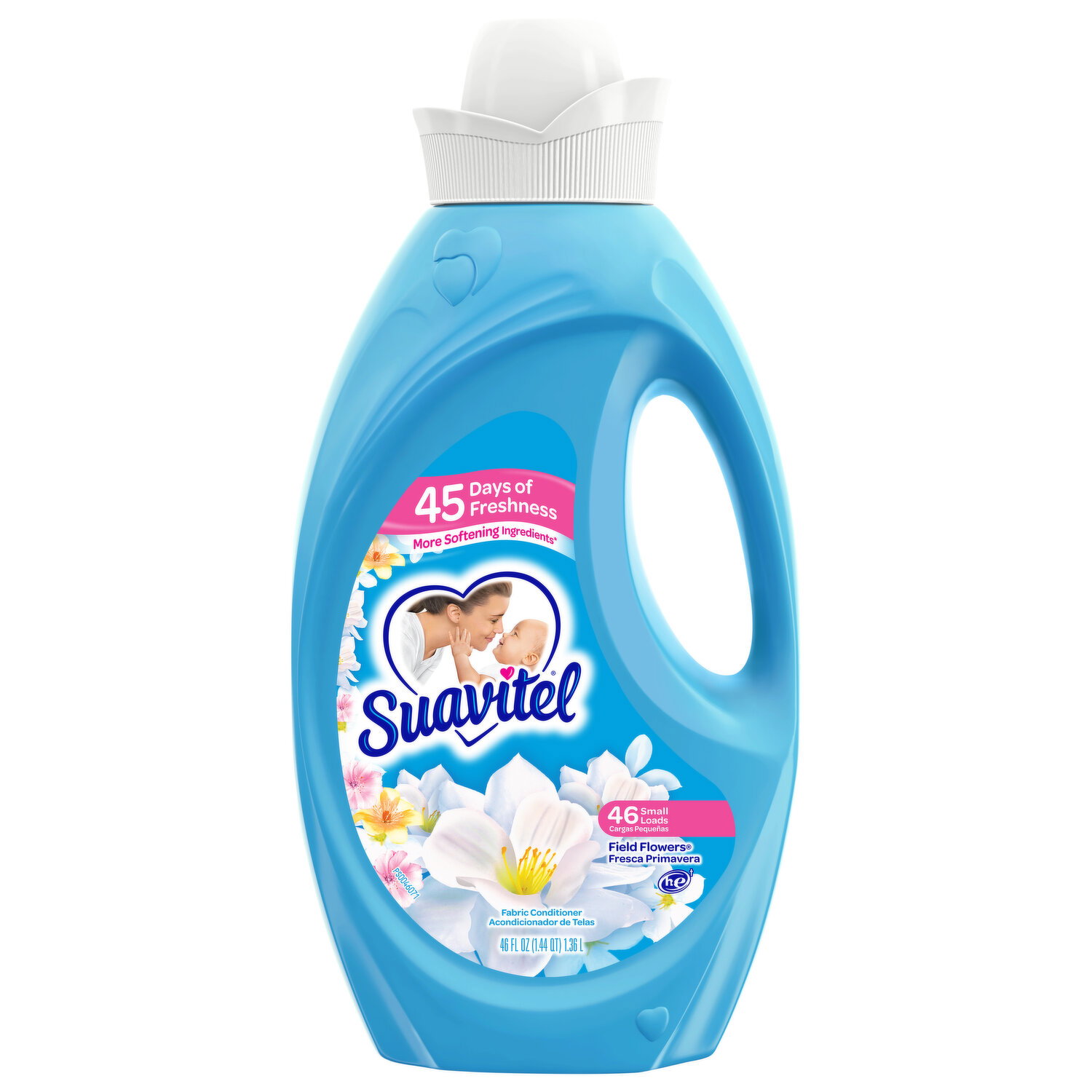 Suavitel Fabric Conditioner, HE, Field Flowers - 46 Fluid Ounce Image 1 of 2