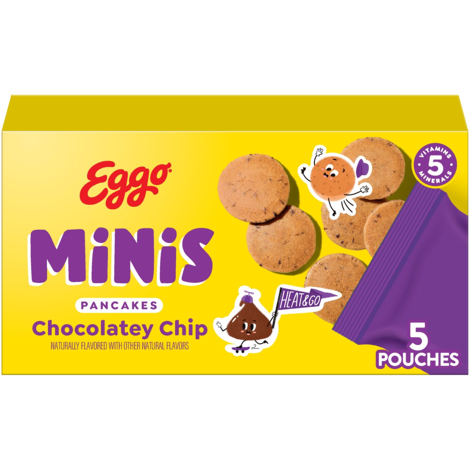Eggo Frozen Pancake Bites, Chocolatey Chip - 8.4 Ounce Image 1 of 3