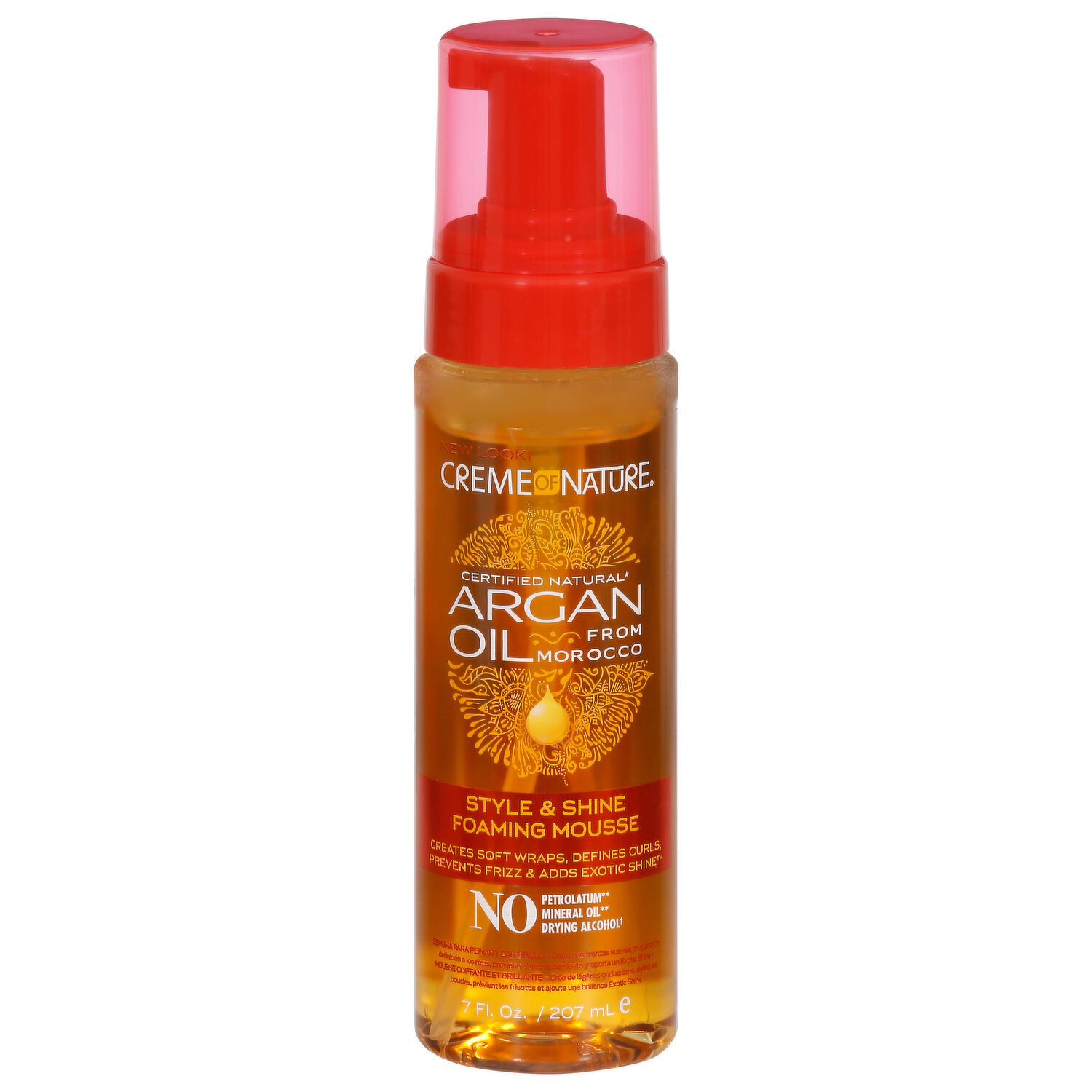 Creme of Nature Argan Oil Style & Shine Foaming Mousse - 7 Fluid Ounce Image 1 of 2