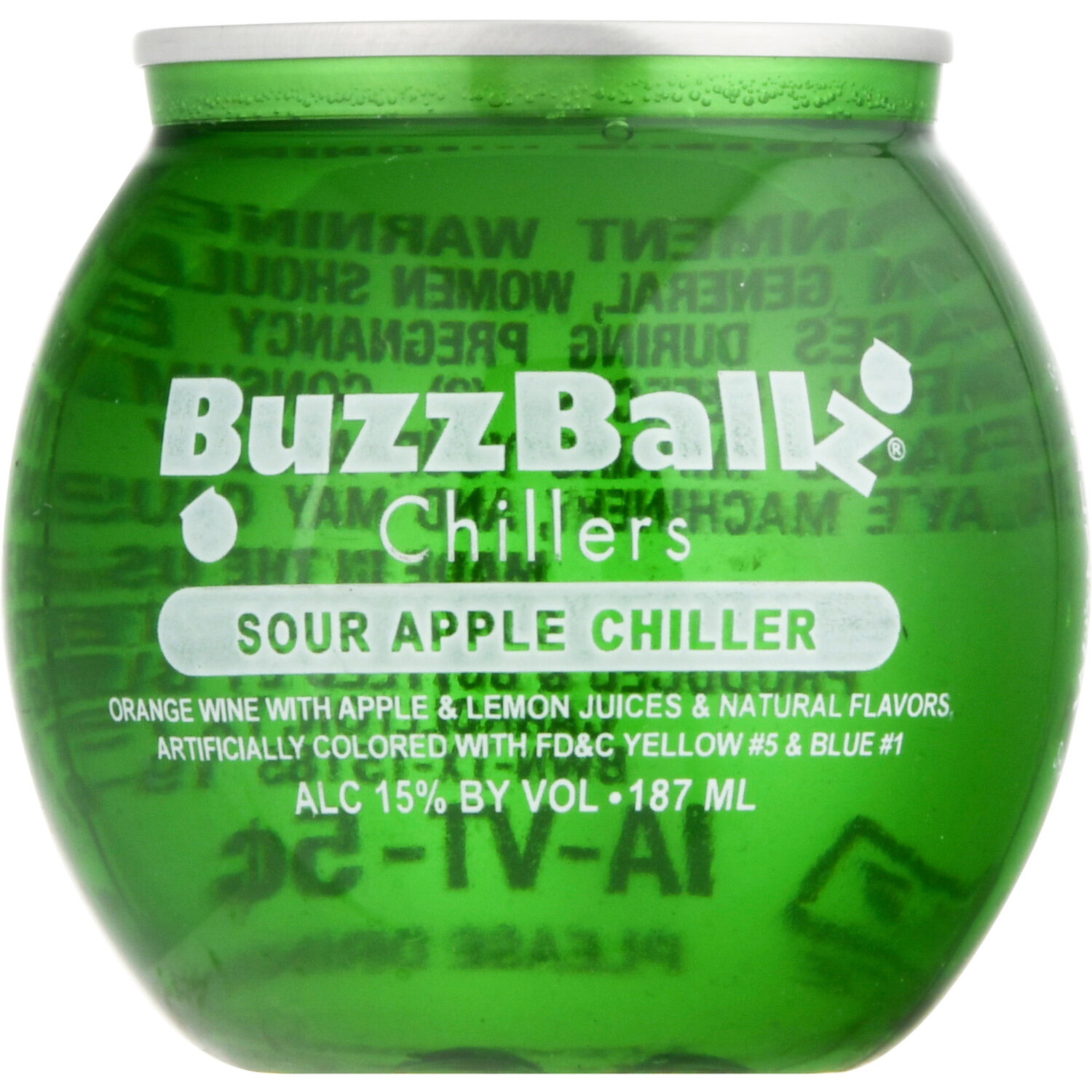 BuzzBallz Chillers, Sour Apple - 187 Milliliter - Brookshire's