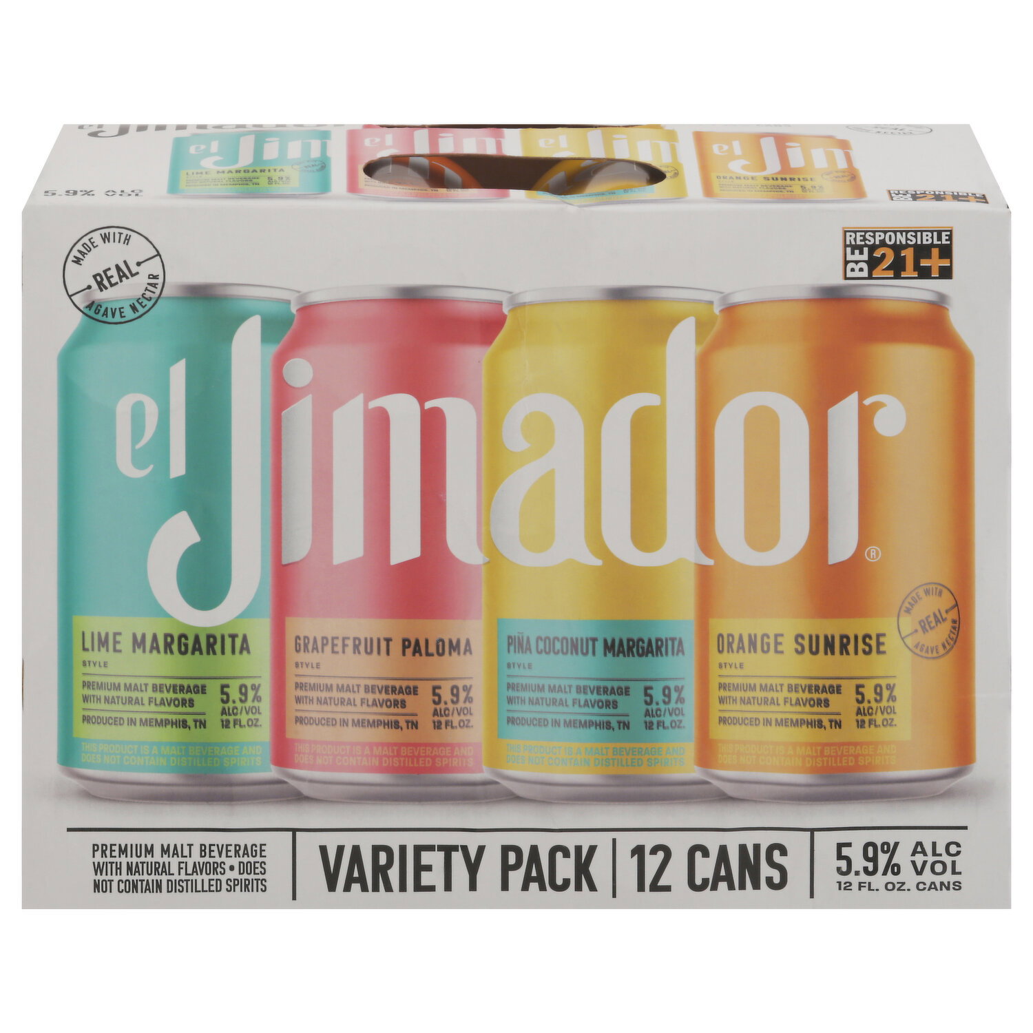 el Jimador Malt Beverage, Variety Pack - 12 Each