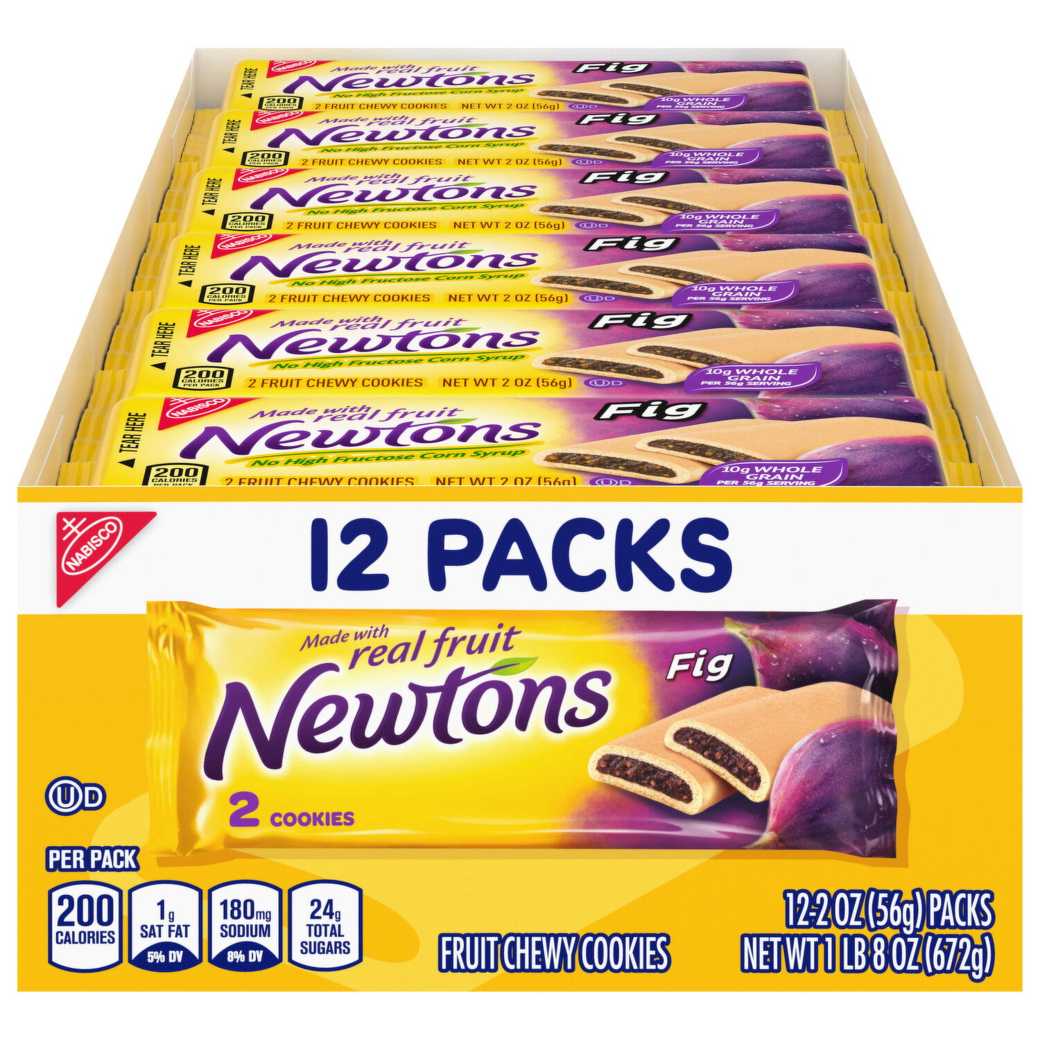 Newtons Cookies, Fruit Chewy, Fig, 12 Pack - Super 1 Foods Newtons Cookies, Fruit Chewy, Fig, 12 Pack - Super 1 Foods
