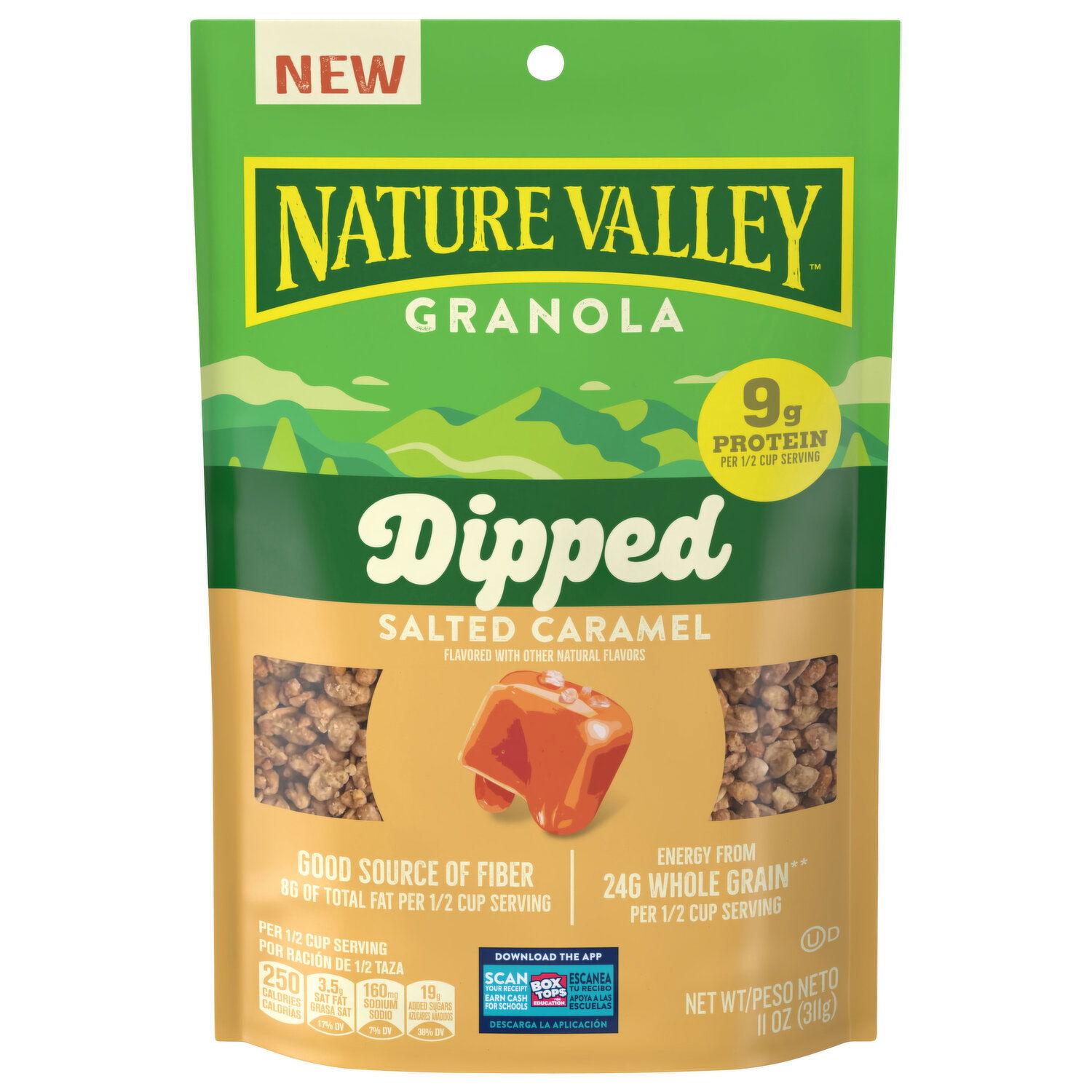 Nature Valley Granola, Salted Caramel, Dipped - 11 Ounce - Super 1
